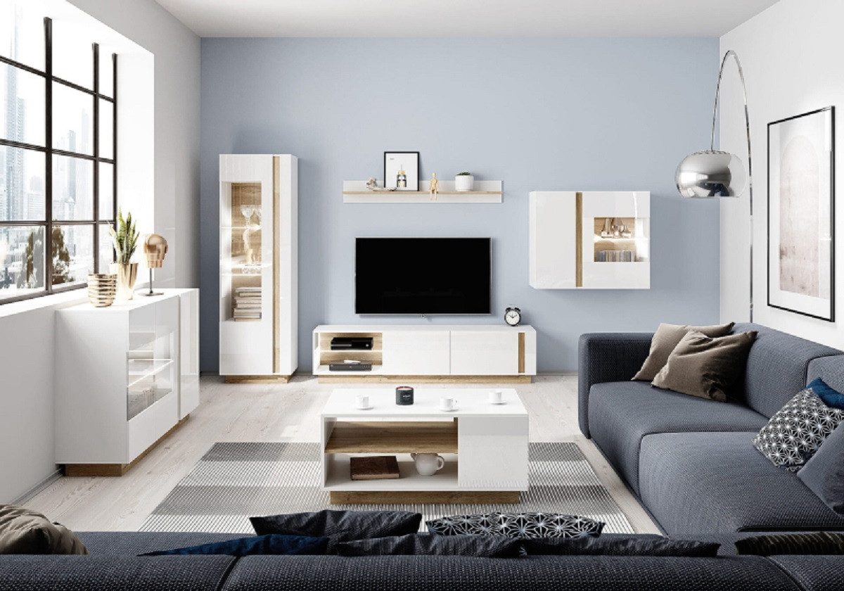 ROYAL24_MARKT Wohnzimmer-Set - Kreativität erleben / Möbel die inspirieren und begeistern, (Komplett Set, 6-St., Premium - BASIC 2), Wohnen mit Freude - Möbel die glücklich machen.
