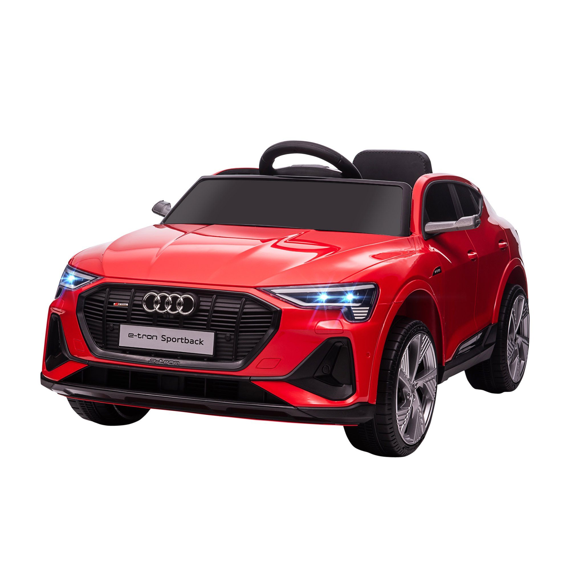 HOMCOM Elektro-Kinderauto Elektroauto, Kinderfahrzeug, 3-5 km/h, Belastbarkeit 25 kg, (1-tlg), für Außenbereich, Schwarz