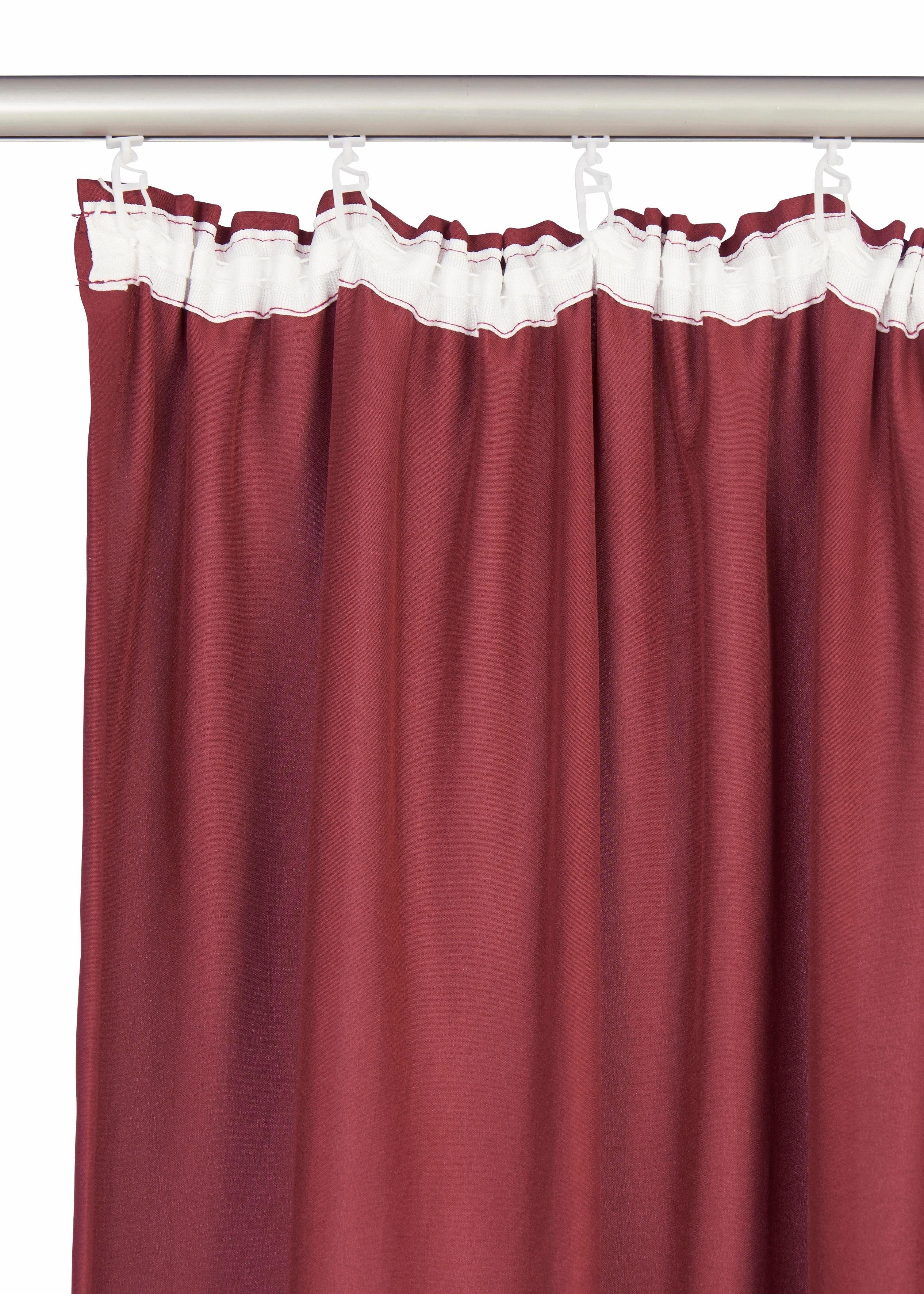 OTTO home Vorhang Parry mit Kräuselband, 2er Set, blickdicht, Topseller (2 St), Kräuselband, blickdicht, Polyester, 2-er Set, blickdicht, monochrom, basic, einf – Bild 5 von 5