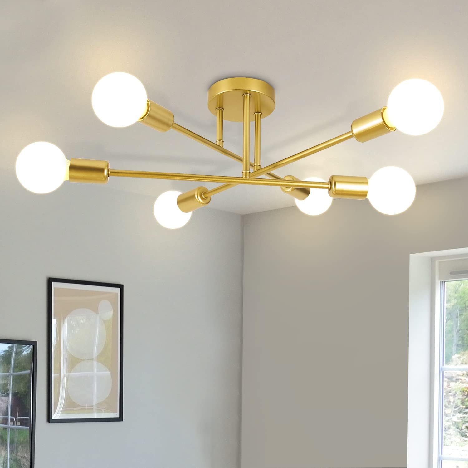 ZMH Deckenleuchten 6 Flammig Deckenlampe Vintage günstig online kaufen