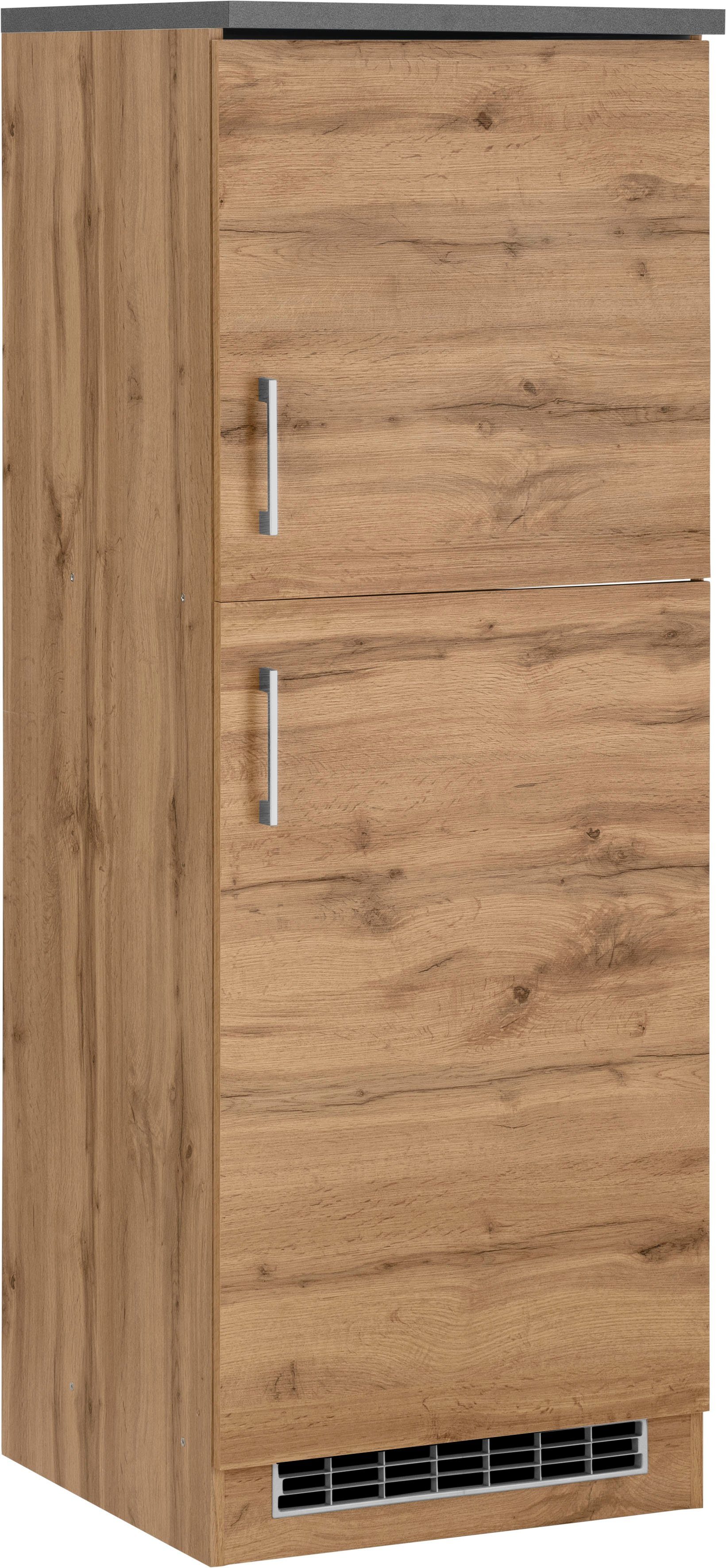 KOCHSTATION Kühlumbauschrank KS-Colmar 60 cm breit, 165 cm hoch, geeignet für Einbaukühlschrank 88 cm Nische