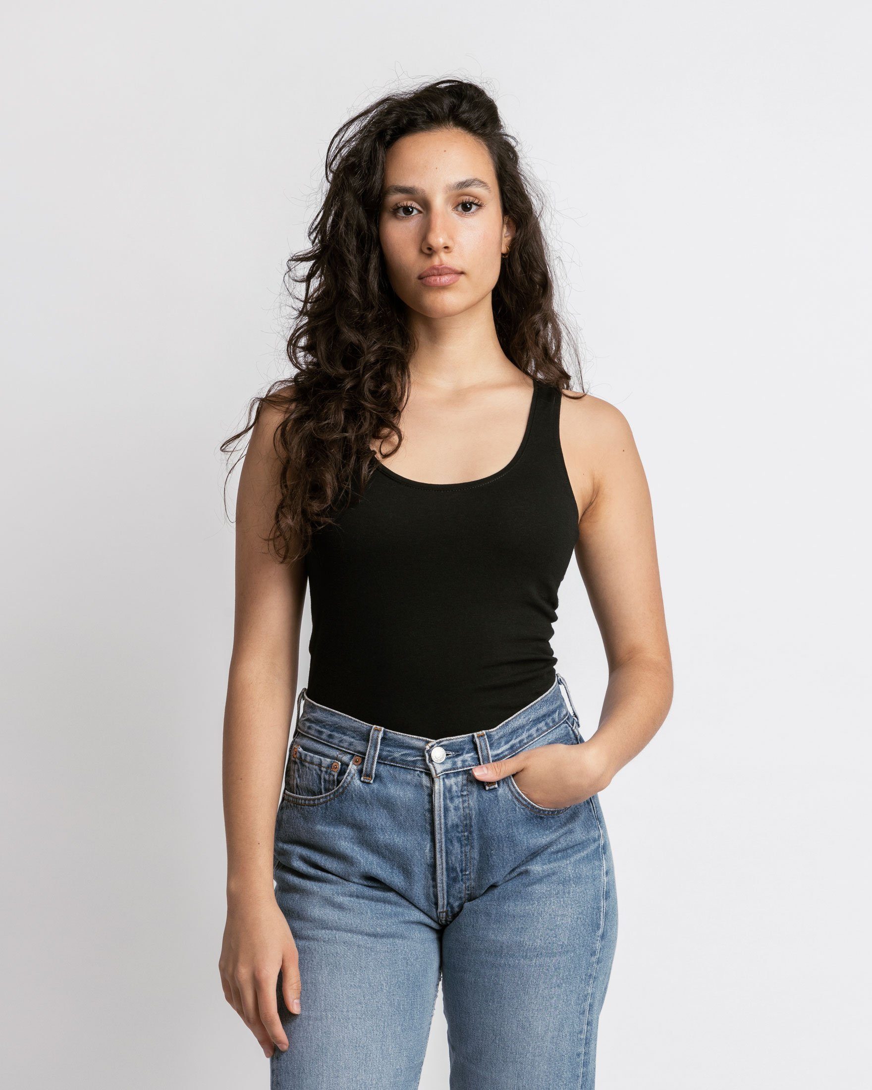 SNOCKS Tanktop Top mit breiten Trägern Damen (2-tlg) aus Bio-Baumwolle, beq günstig online kaufen