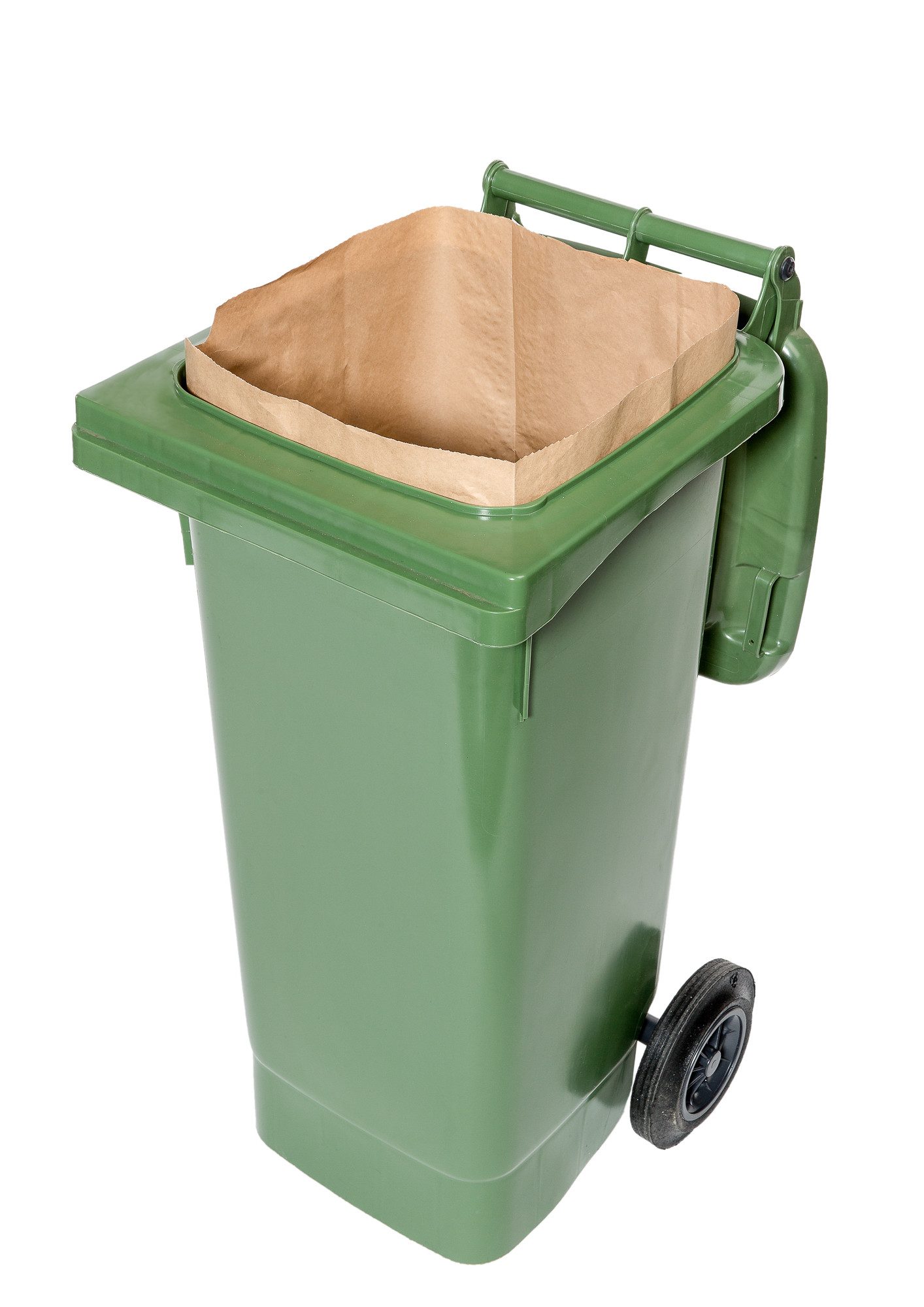 bioMat Müllbeutel bioMat 120l Papiersäcke, Kraftpapier, 25 Stück, EN13432 kompostierbar