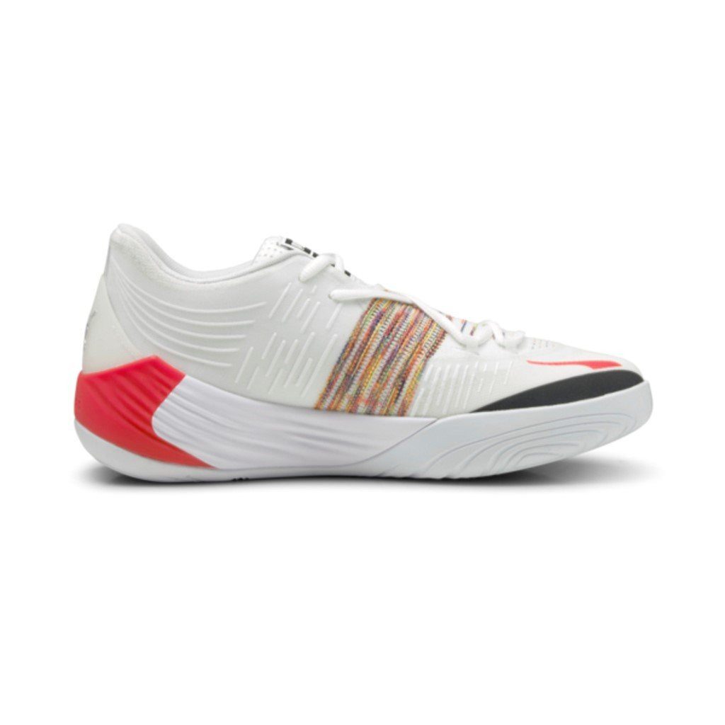 PUMA Hallen-Indoorschuhe Fusion Nitro Spectra weiss Herren Badmintonschuh