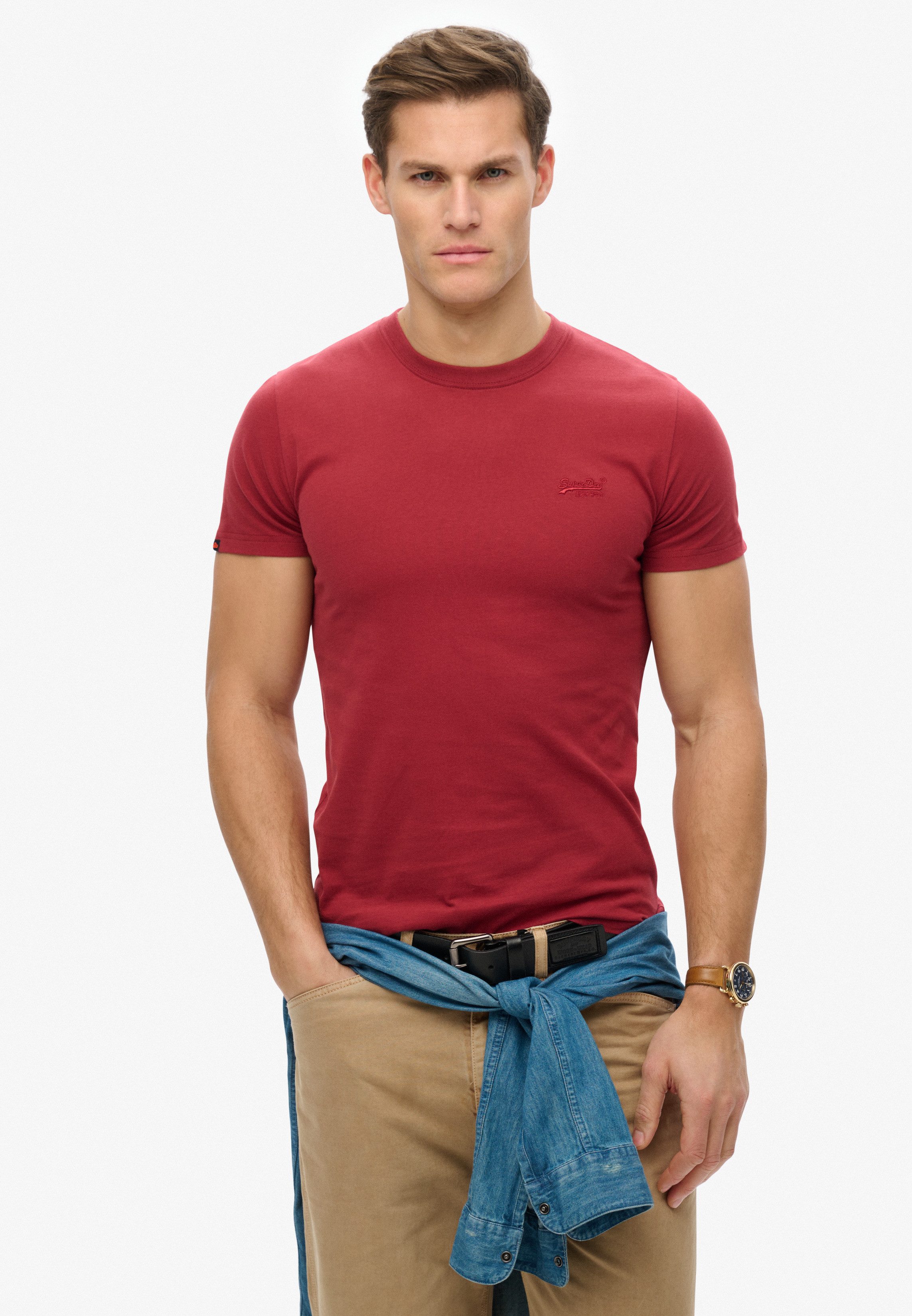 Superdry Rundhalsshirt ESSENTIAL LOGO EMB TEE günstig online kaufen