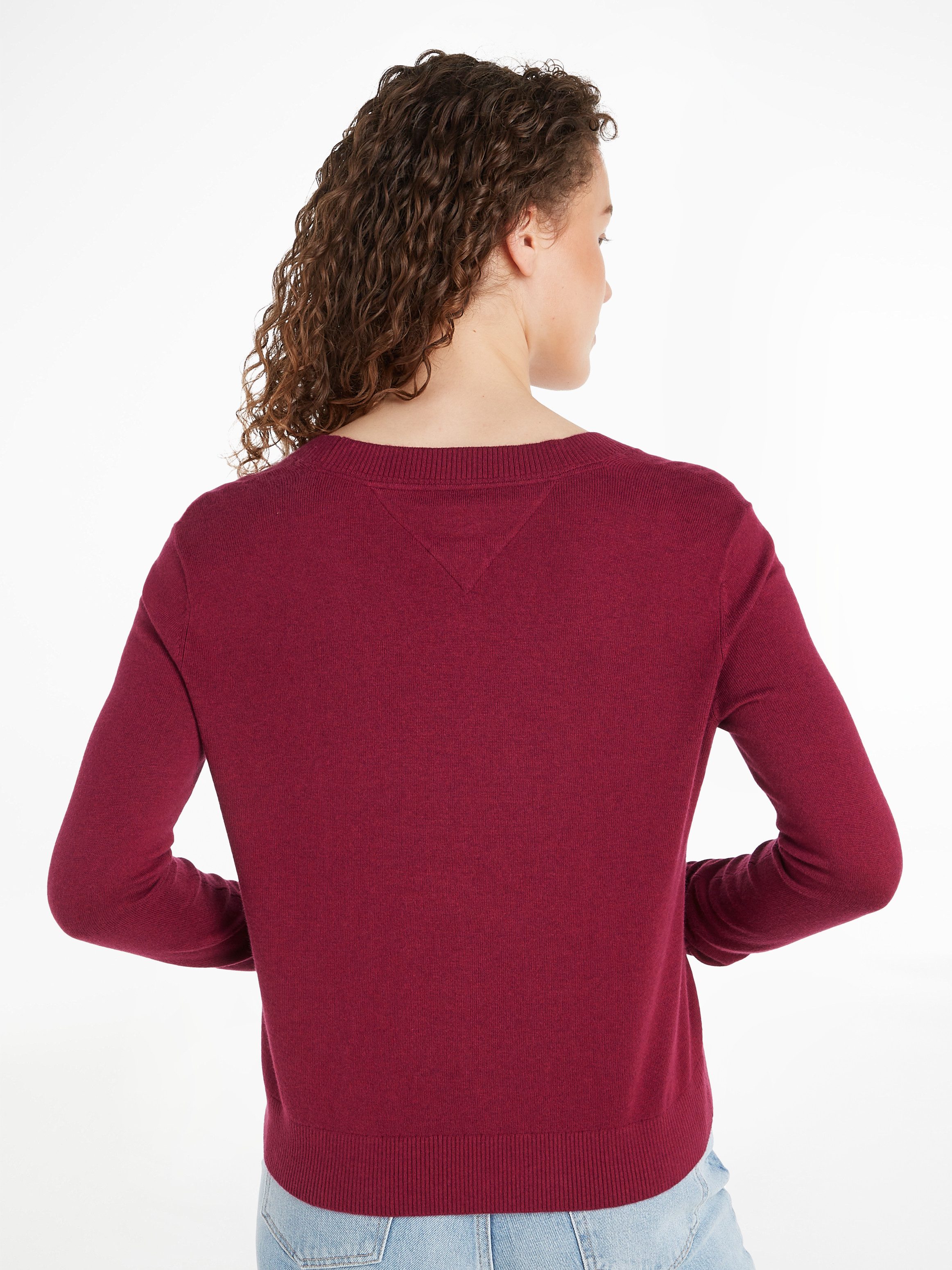 Tommy Jeans Strickpullover TJW ESSENTIAL VNECK günstig online kaufen
