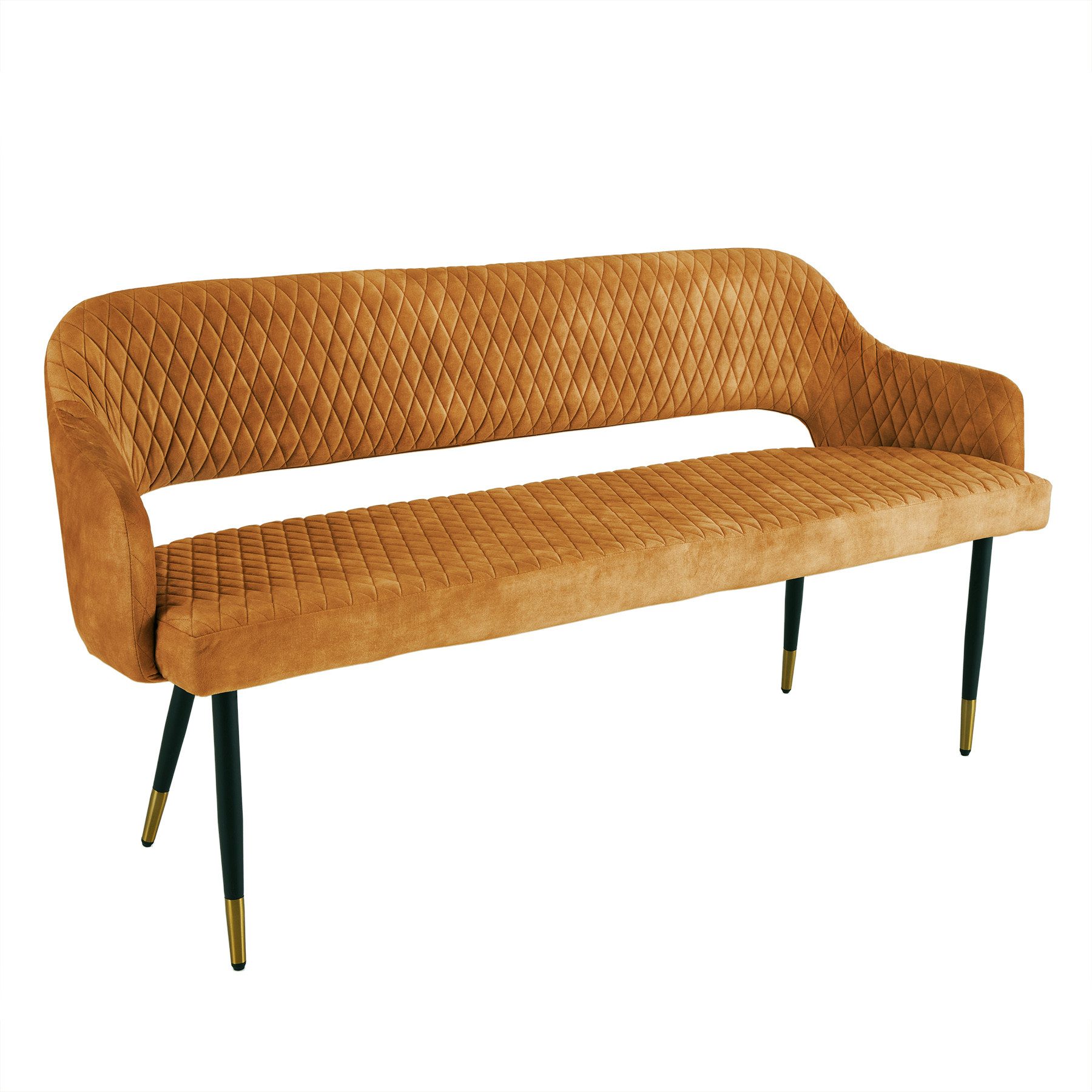 riess-ambiente Sitzbank PARIS 160cm senfgelb / schwarz (Einzelartikel, 1-St günstig online kaufen