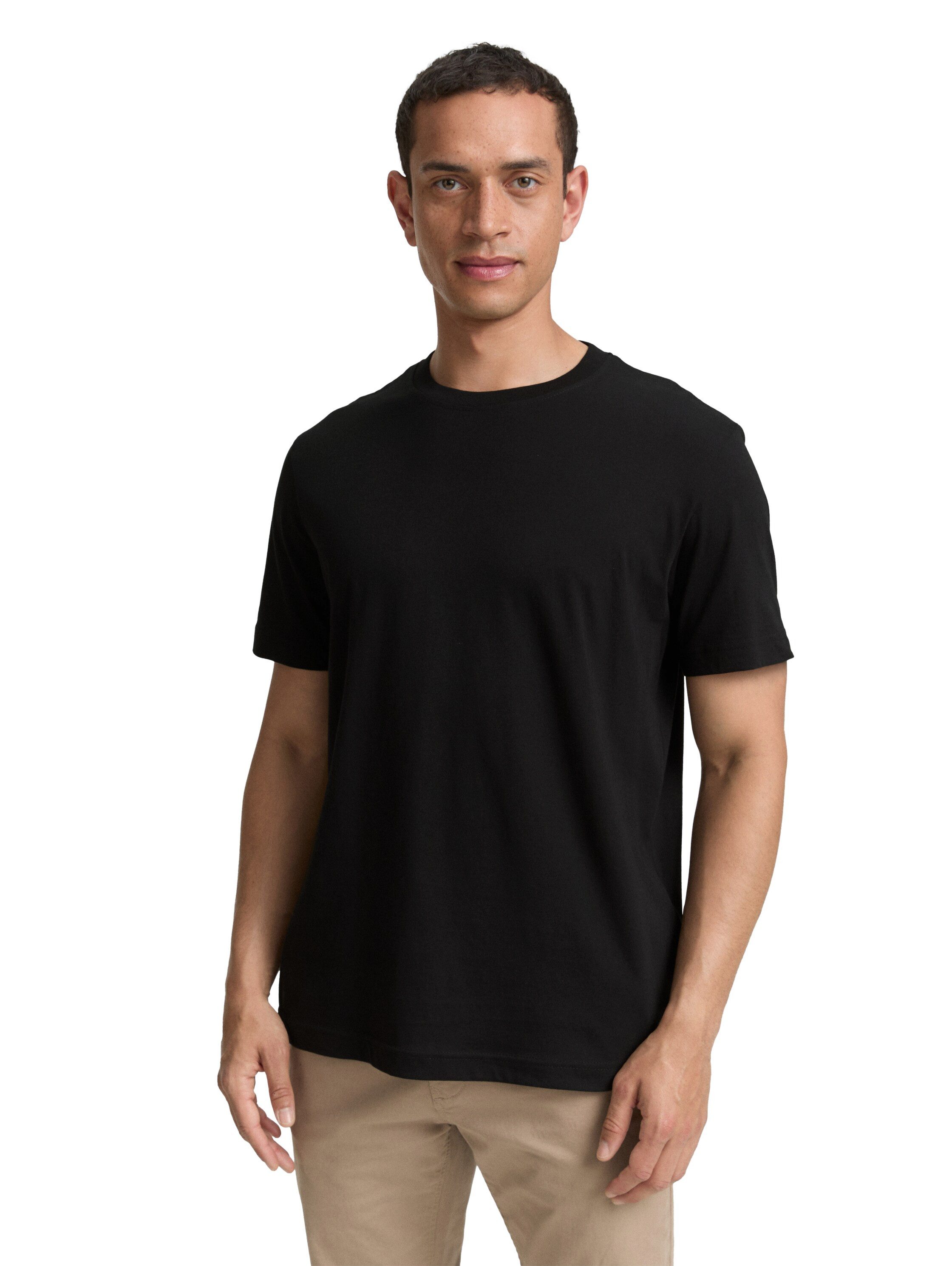 TOM TAILOR T-Shirt (Packung, 2-tlg) mit Logo Print