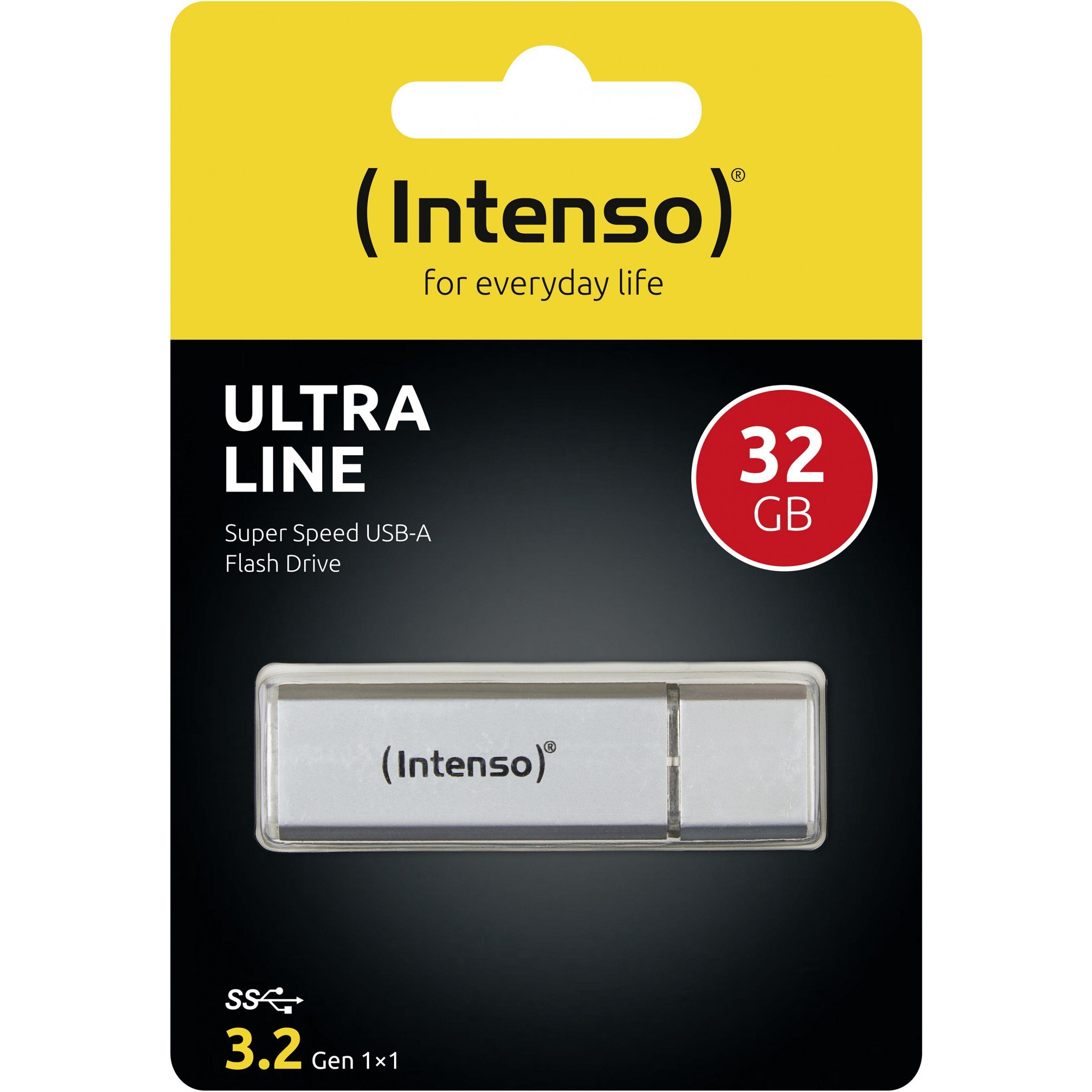 FD 064GB Intenso Ultra Line USB 3.0 / 35R/20W / Alu / silber USB-Stick
