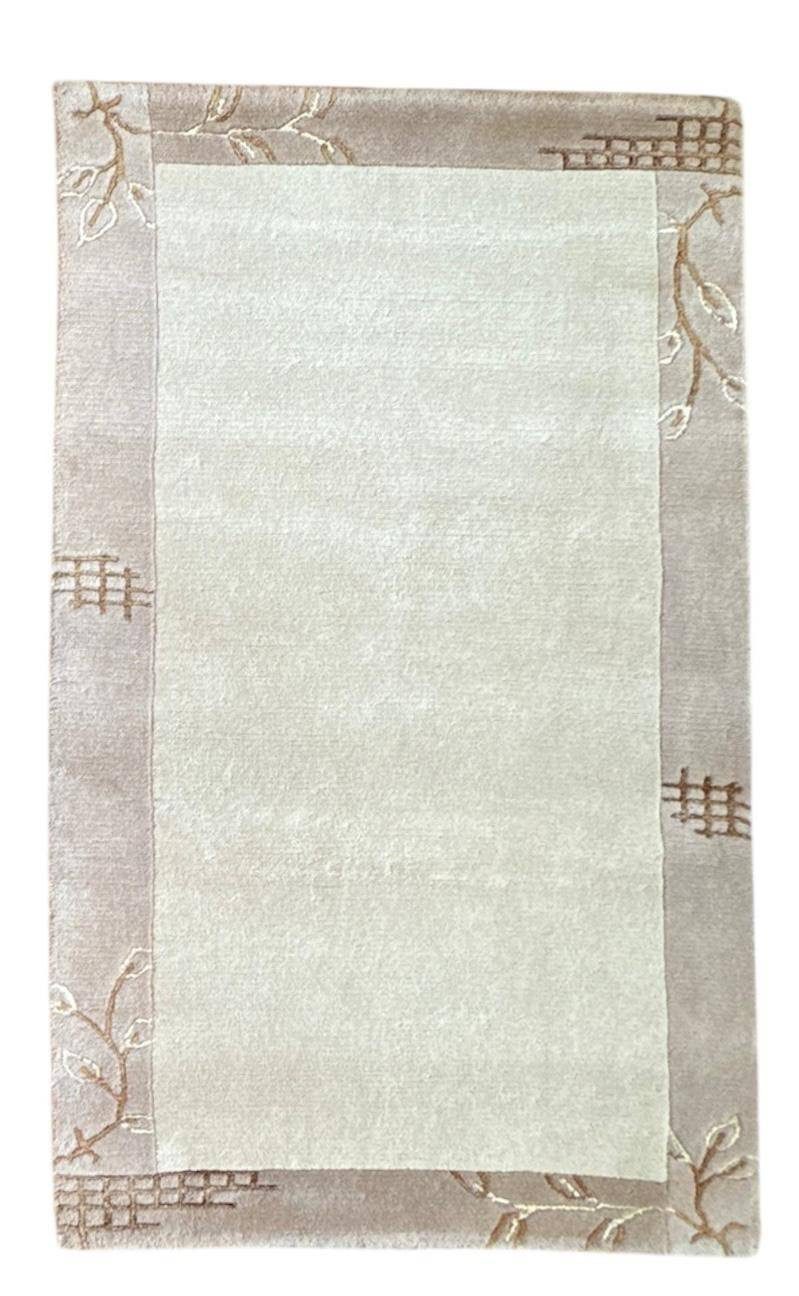 Rug Studios Teppich VENUS NEPAL - HANDGEKNÜPFT MODERN, Rechteckig, Höhe: 20 mm, Handgeknüpft, 70 x 140 cm, Beige
