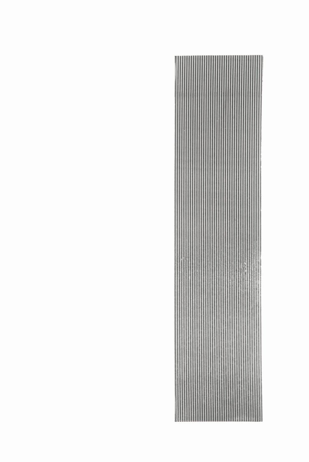 INNA-Glas Stumpenkerze Wachsstreifen NATALIJA, 40 Streifen, Silber, 22x1cm