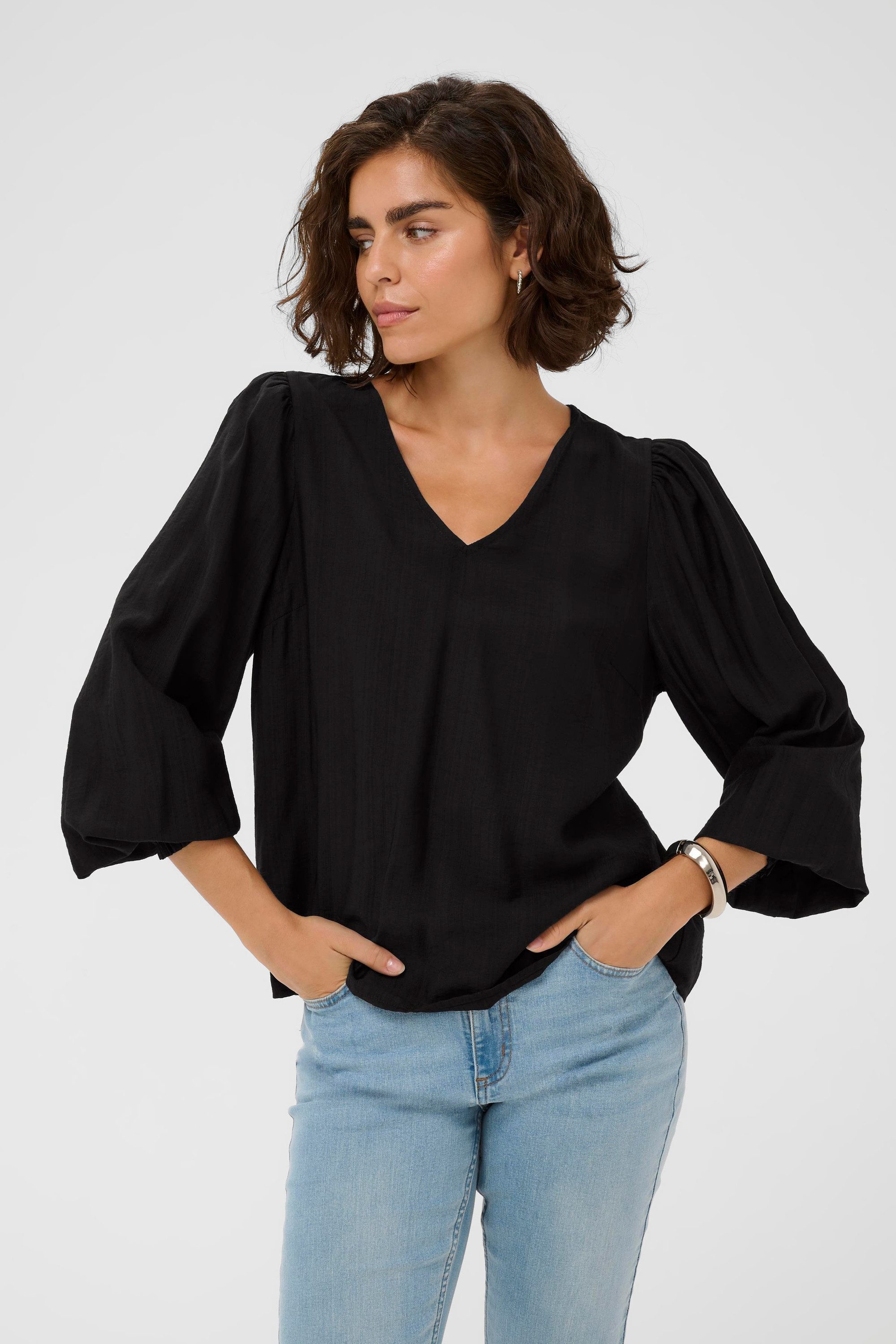 Langarmbluse Bluse langarm KAlufia