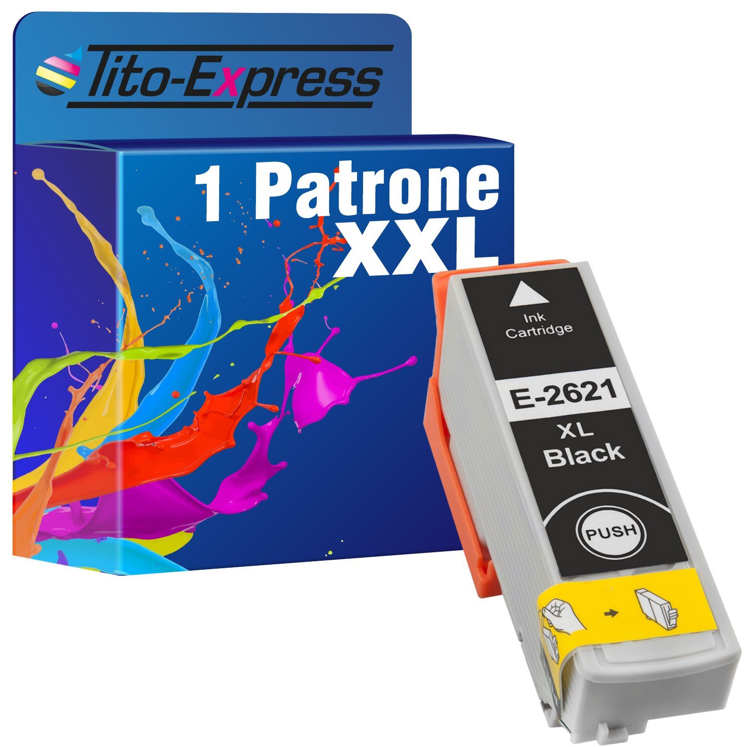 Tito-Express PlatinumSerie »ersetzt Epson TE2621 Black« Tintenpatrone (für  Expression Premium XP-700 XP-615 XP-800 XP-610 XP-620 Series XP-520 XP-620  XP-625 XP-720 XP-820 XP-710 XP-605 XP-600 XP-600 Series XP-510 XP-610  Series XP-810) online kaufen