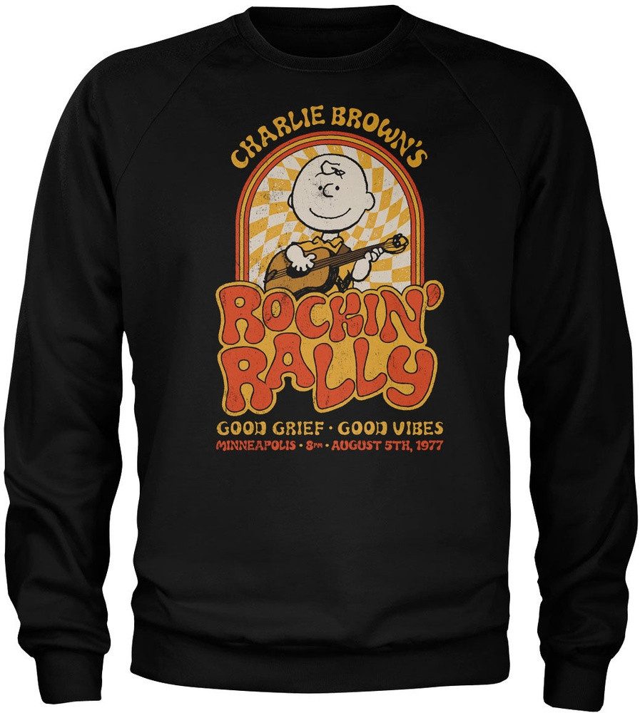 PEANUTS Worldwide LLC Rundhalspullover Charlie Browns Rockin Rally Sweatshirt
