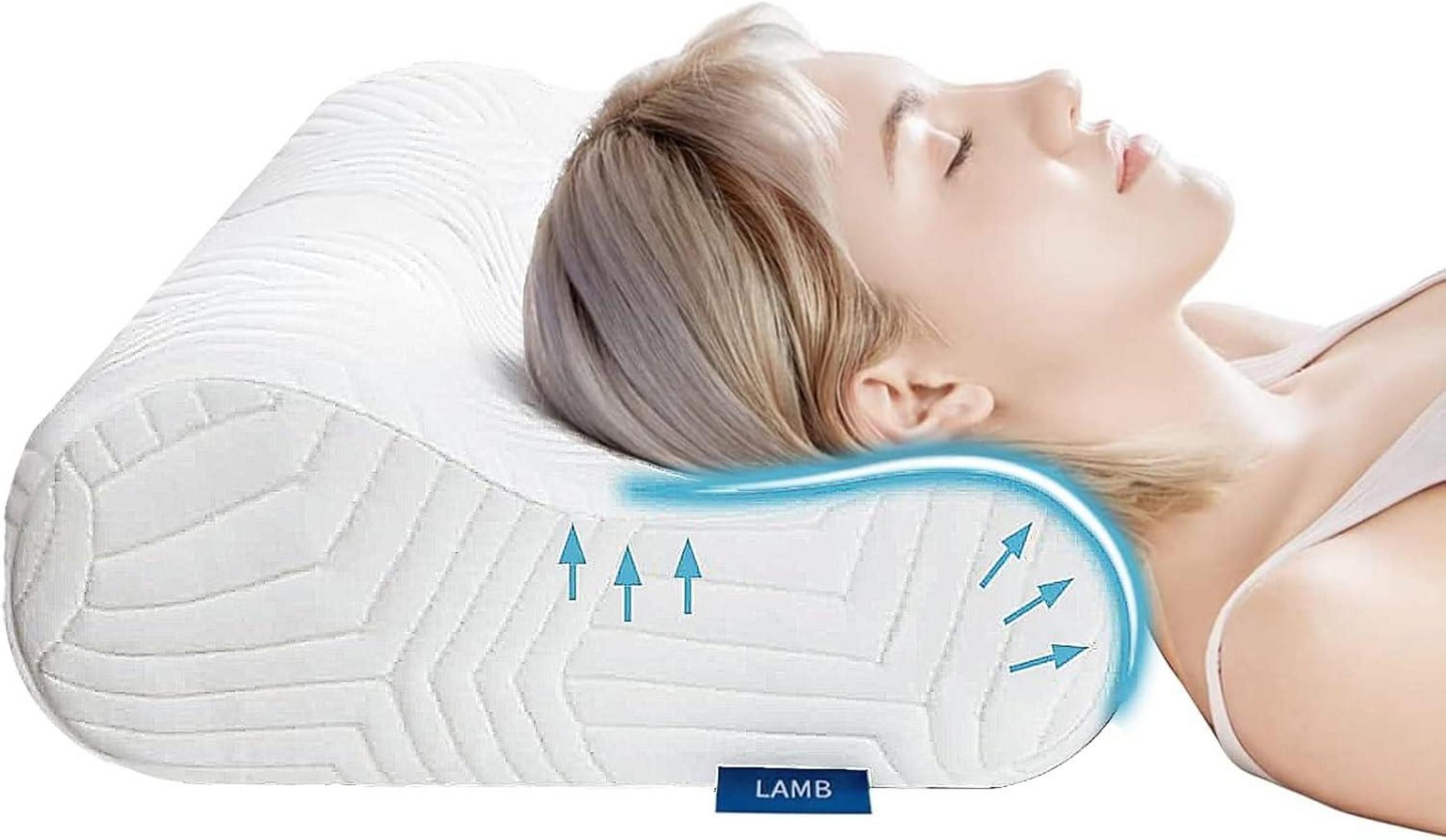 Anti-Schnarch Kissen Nackenkissen Memory Foam Orthopädisches Ergonomisches Schlafkissen