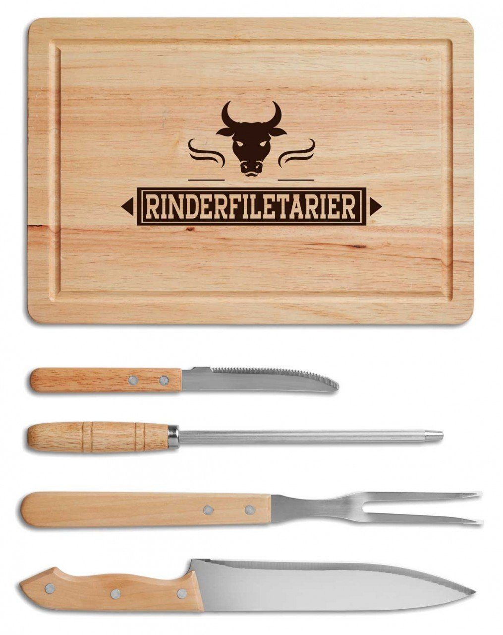 Schneidebrett Rinderfiletarier