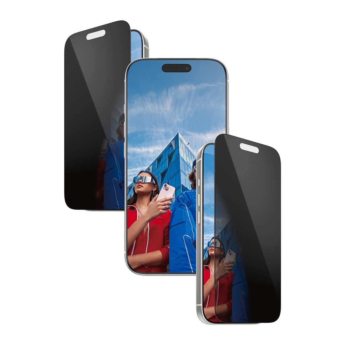 CARE by PanzerGlass Displayschutzglas 2-Way Privacy Ultra-Wide Fit Screen Protector für Apple iPhone 17 Pro, Displayschutzfolie, Schutzfolie, Bildschirmschutz,  – Bild 4 von 5