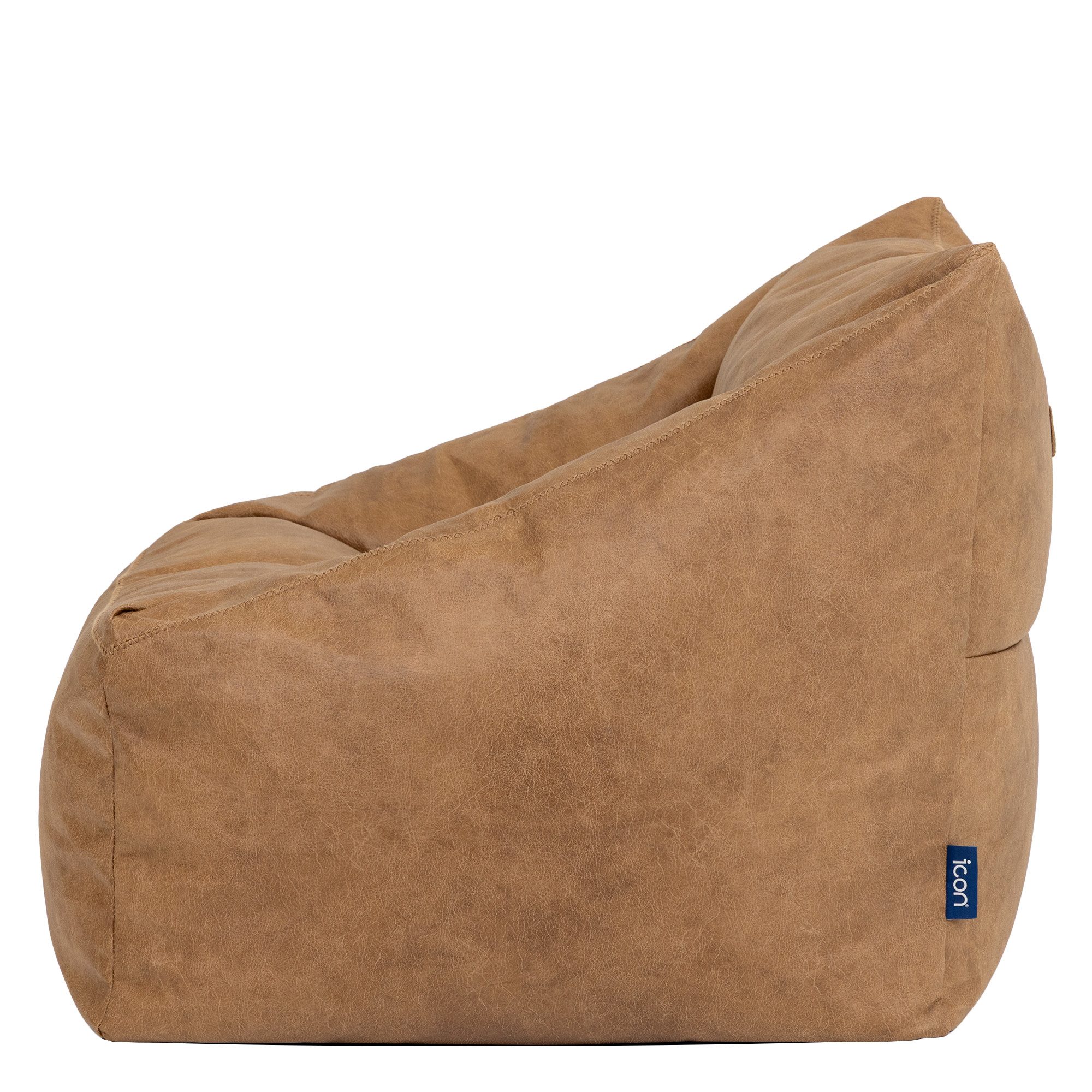icon Sitzsack Sessel Erwachsene aus veganem Leder "Natalia", Sitzsack XXL, Made in Germany, für Erwachsene & Kinder, für Wohnzimmer – Bild 5 von 5