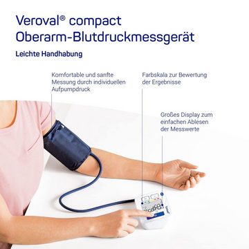 Veroval Oberarm-Blutdruckmessgerät compact Oberarm-Blutdruckmessgerät, Für einfaches und schnelles Messen am Oberarm