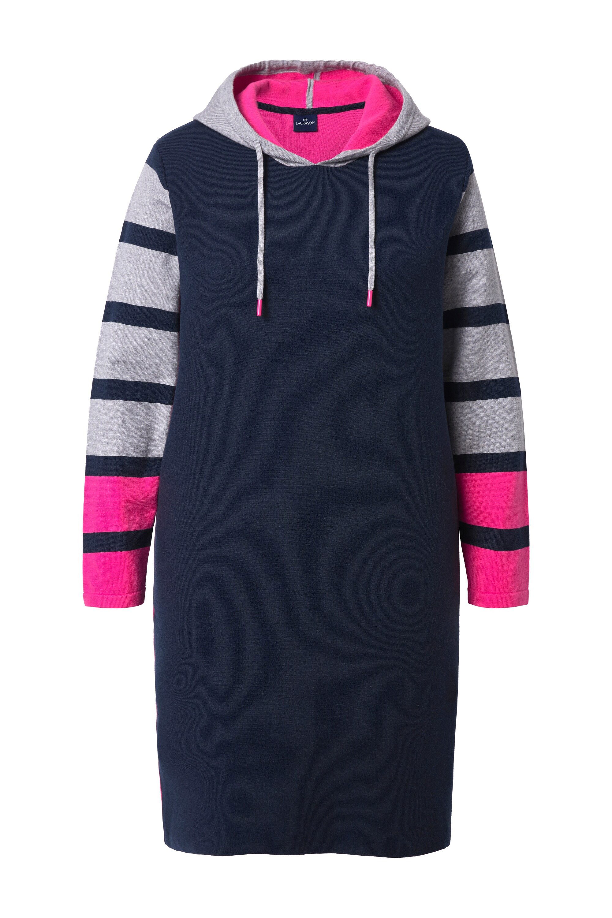 Laurasøn Midikleid Strickkleid Kapuze Langarm günstig online kaufen