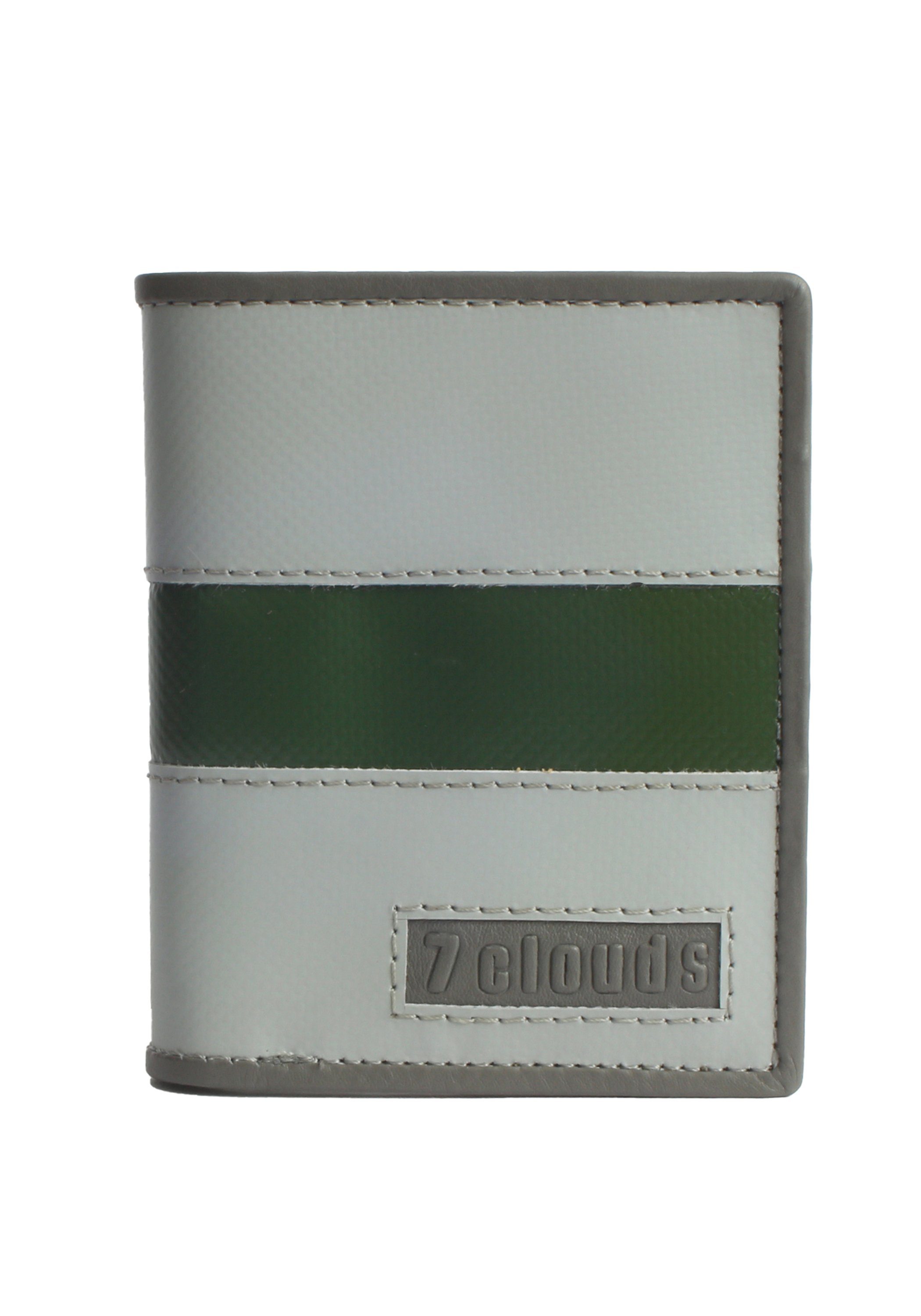 7clouds Geldbörse Keron 7.1, Artikel aus fairer Produktion (amfori BSCI) grey-junglegreen-grey