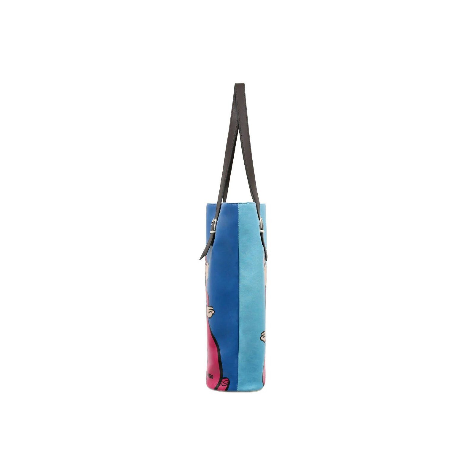 DOGO Umhängetasche Tall Bag Damen Schultertasche Cats On The Beach Damen, Handgefertigt