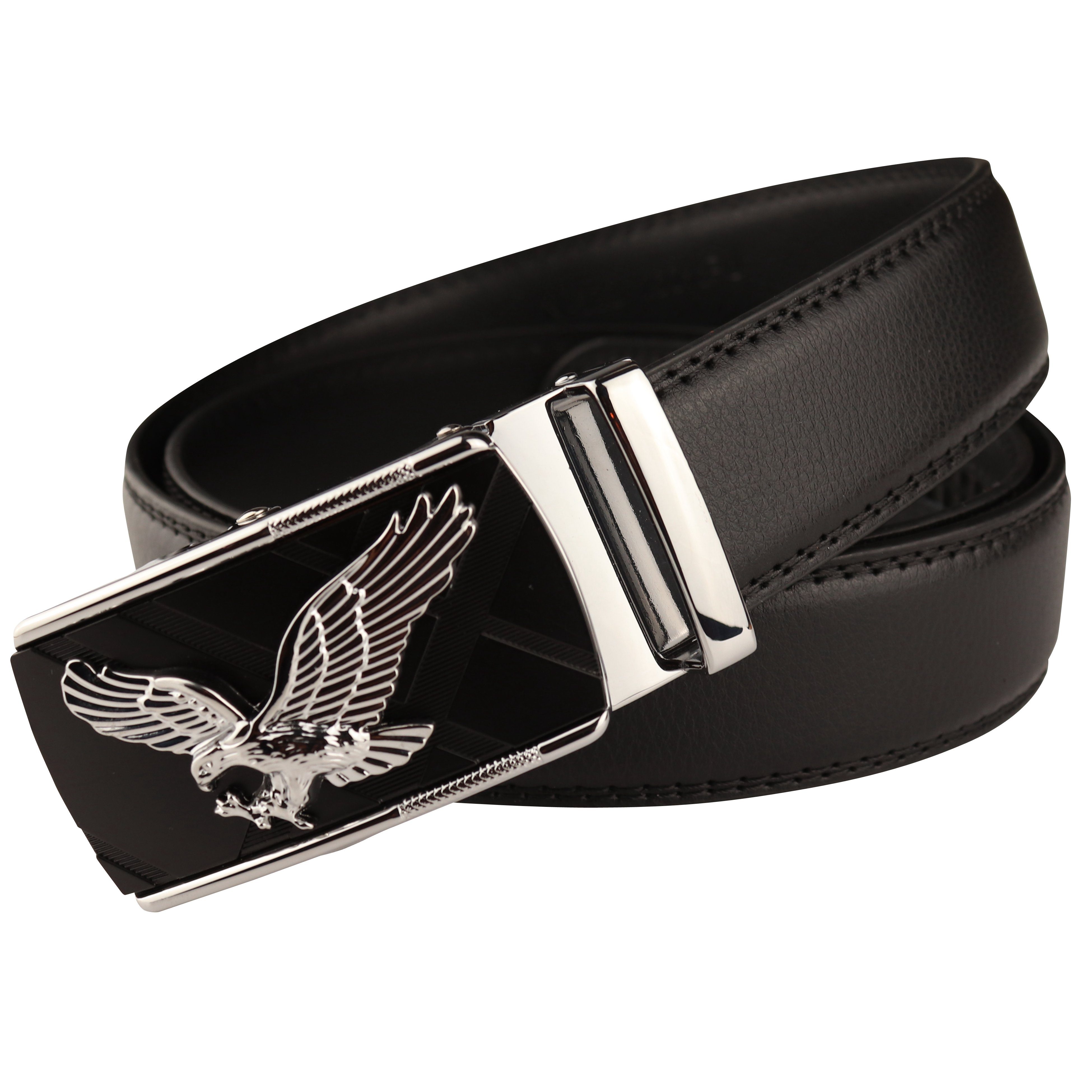 MIRROSI Ledergürtel Herren Automatik Breit 35mm, Kürzbar Business Anzug Hochwertige Verarbeitung Perfektes Geschenk für Männer