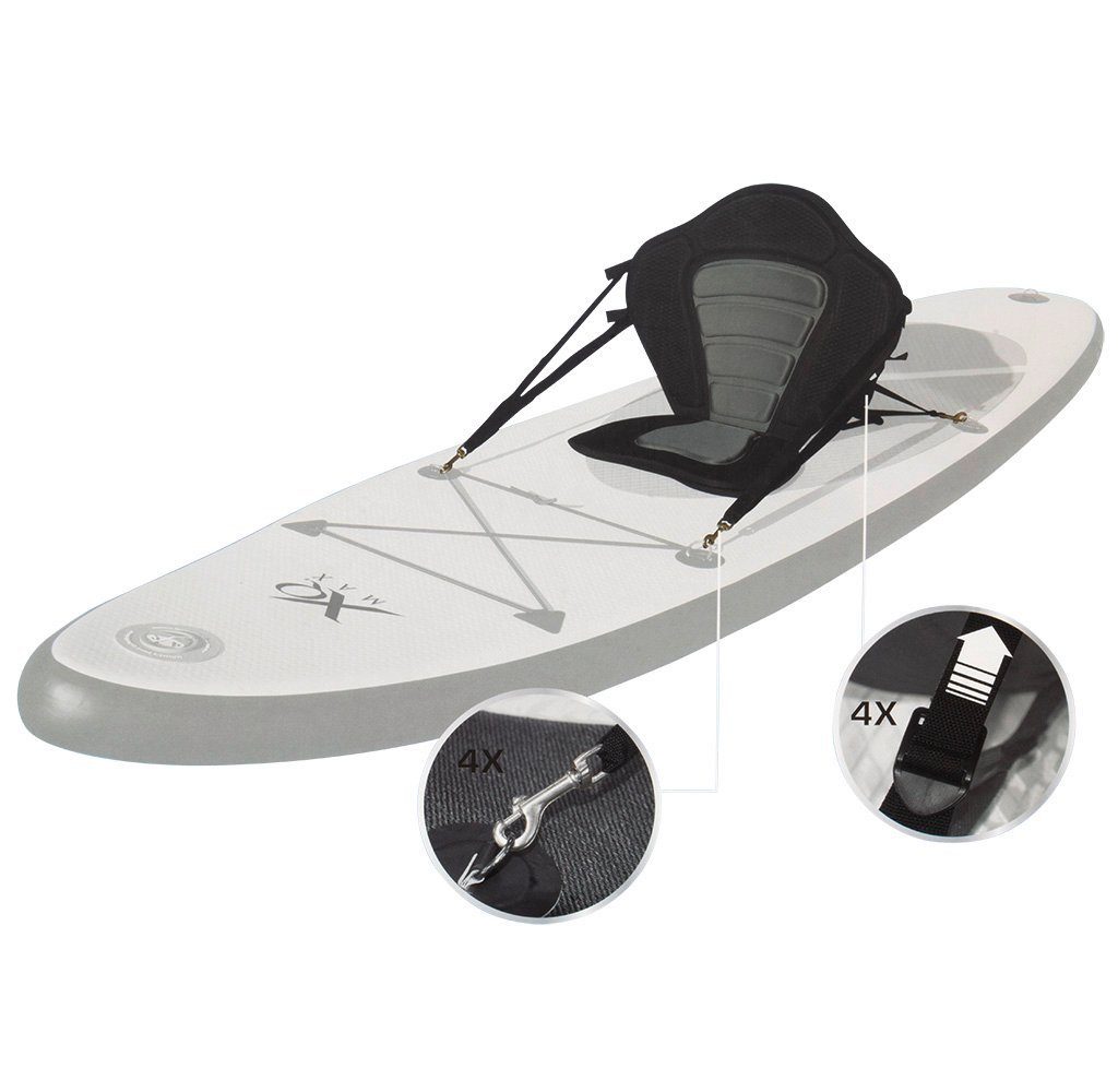 SUP-Rückenlehne Paddleboard 38x32cm für Sitzfläche Kajak-Sitz Stand ca. 45x50cm, Trendyshop365 St), ca. (1 Rückenlehne Up