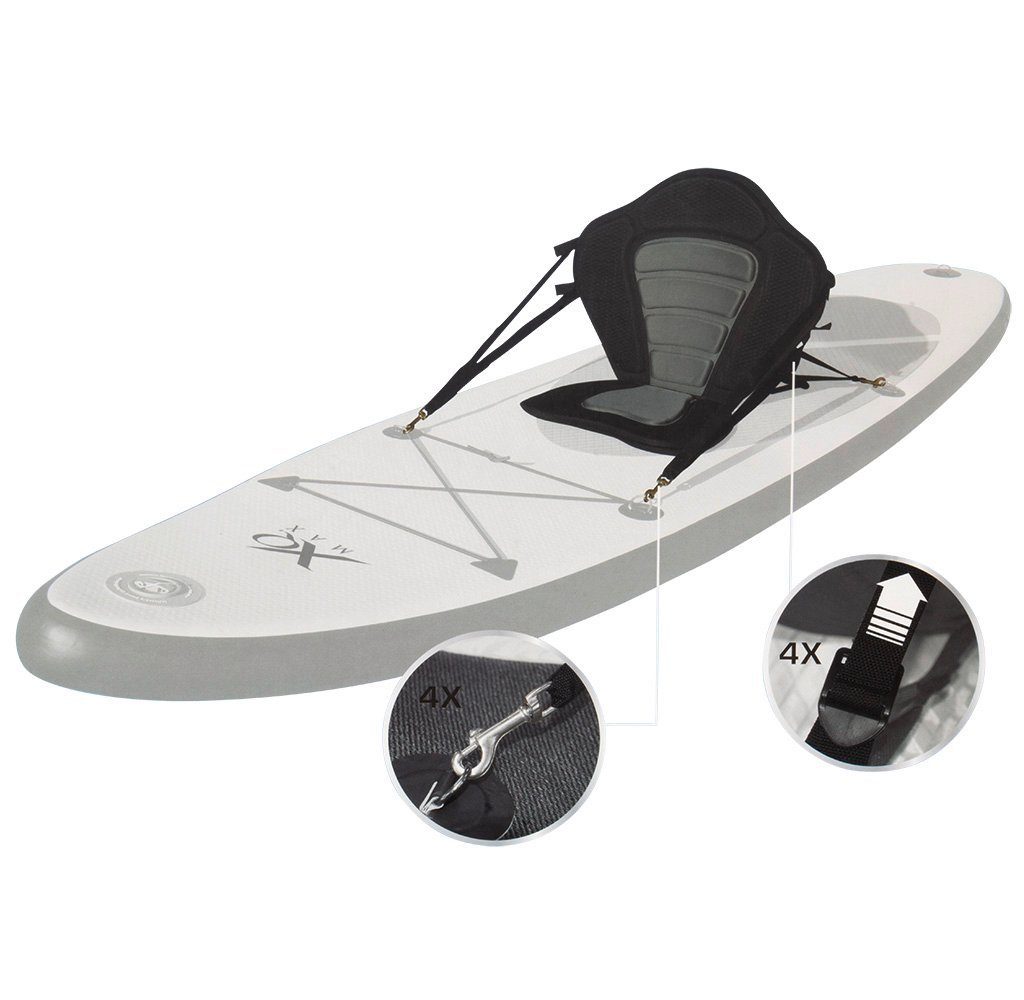 Trendyshop365 SUP-Rückenlehne Kajak-Sitz Stand 45x50cm, St), Paddleboard ca. ca. Sitzfläche Up (1 Rückenlehne 38x32cm für