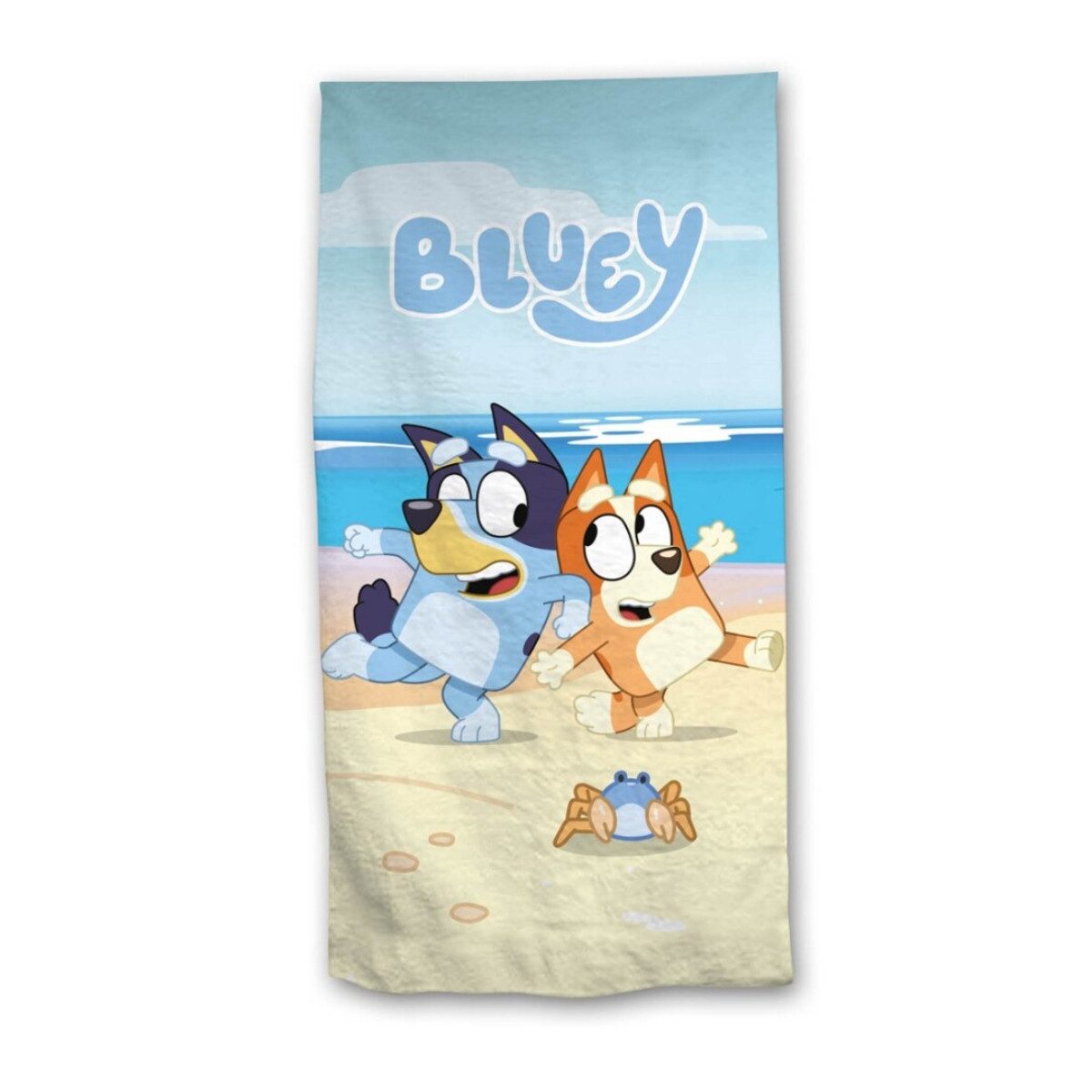 Bluey Strandtuch 140x70 cm Kinder Badehandtuch Polyester Strand Schwimmbad Reise, (Packung)