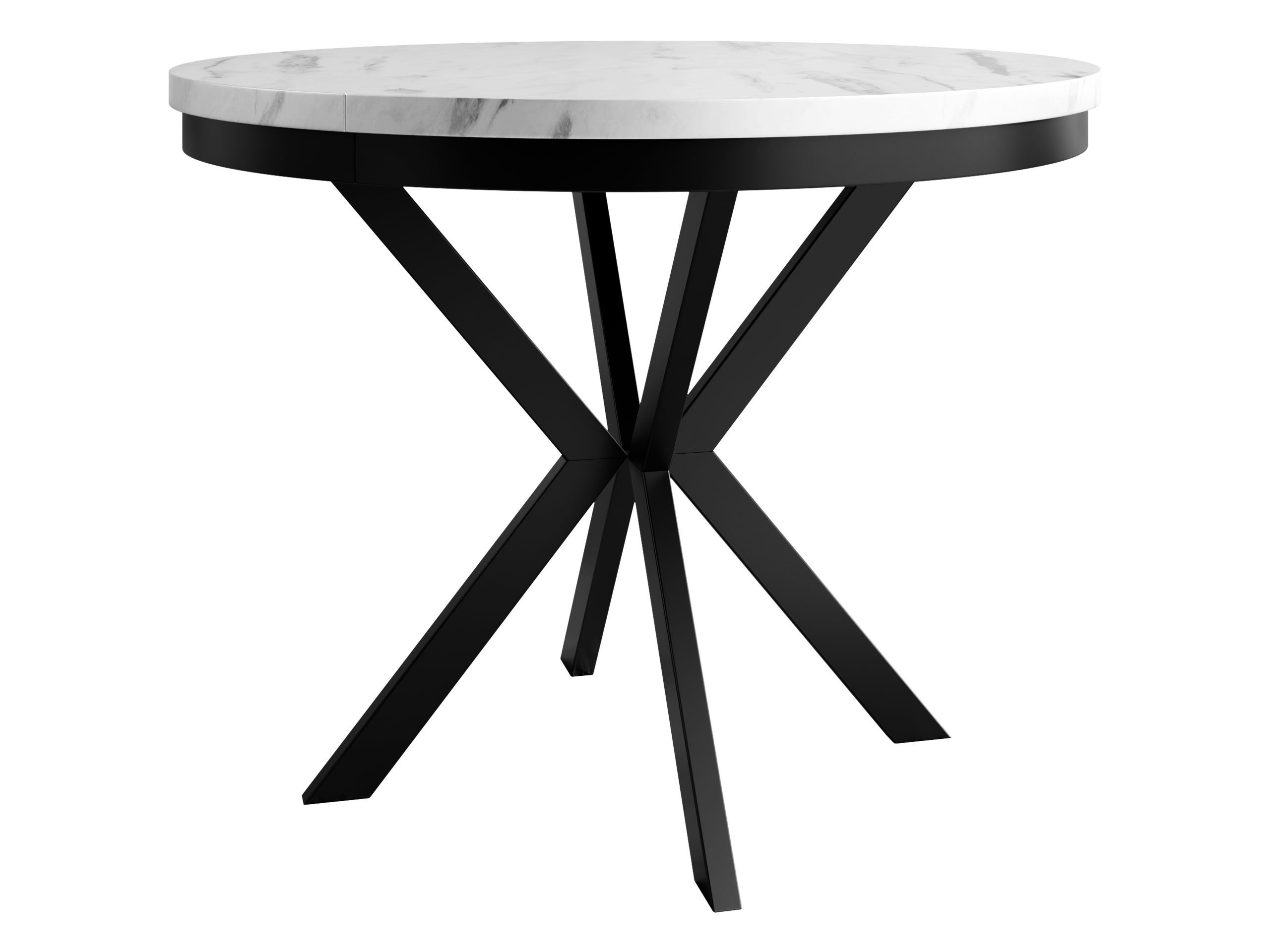 MIRJAN24 Esstisch Edder 90 (Ausziehbarer), 90-165x90x76 cm, Rund