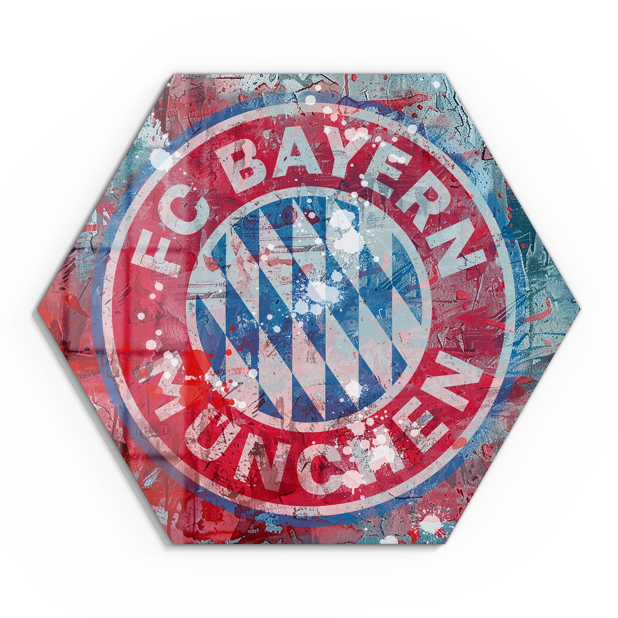 DEQORI Glasbild 'Wappen FC Bayern München', günstig online kaufen