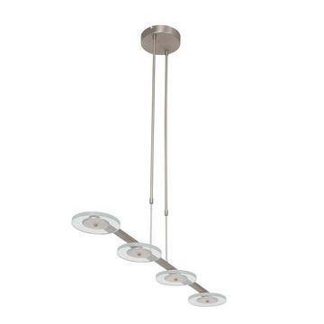 Steinhauer LIGHTING LED Pendelleuchte, Hängeleuchte Deckenlampe LED Pendellampe Dimmer L 120 cm Silber