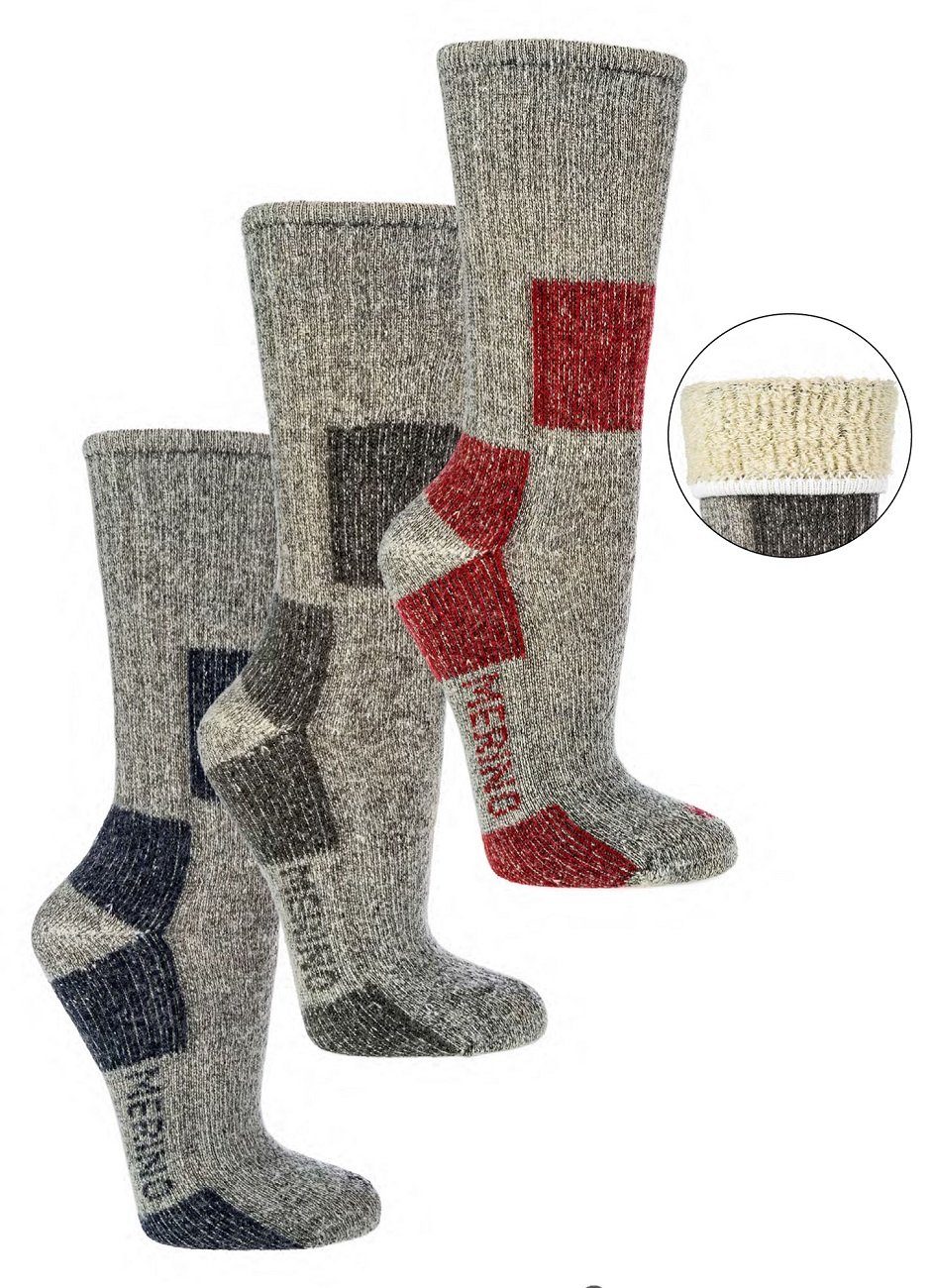 4 1 Socks grau-blau 85% Merinowolle Wandersocken Paar Wandersocken Trekking 1 (1-Paar, Paar) Fun