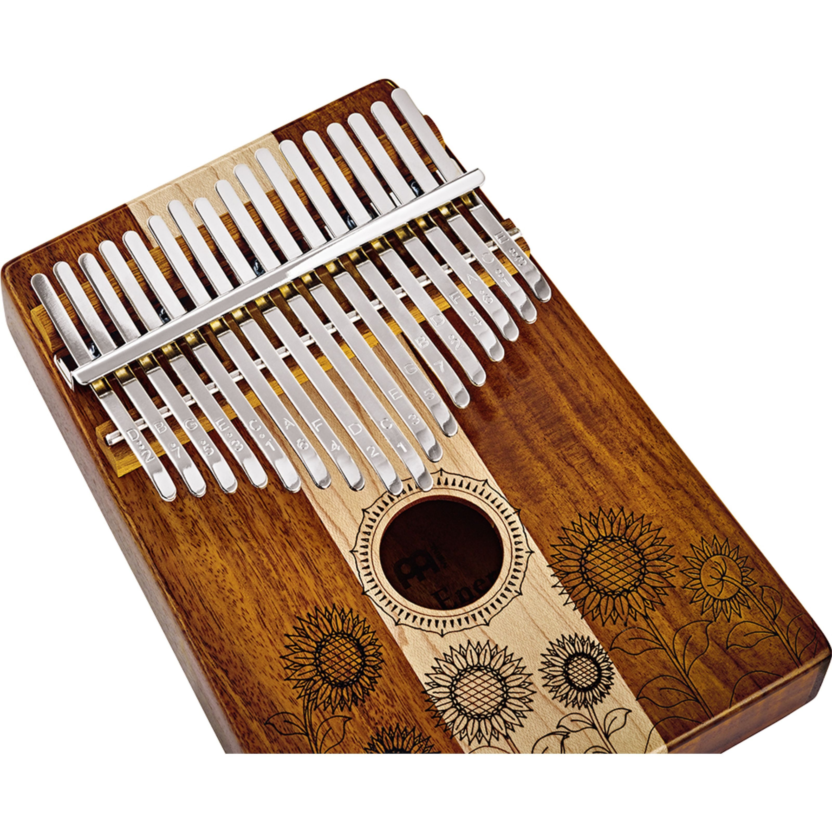 Meinl Percussion Kalimba, Percussion, Kalimbas, KL1706H Sound Hole Kalimba 17 Töne; Maple/Acacia - Kalimba