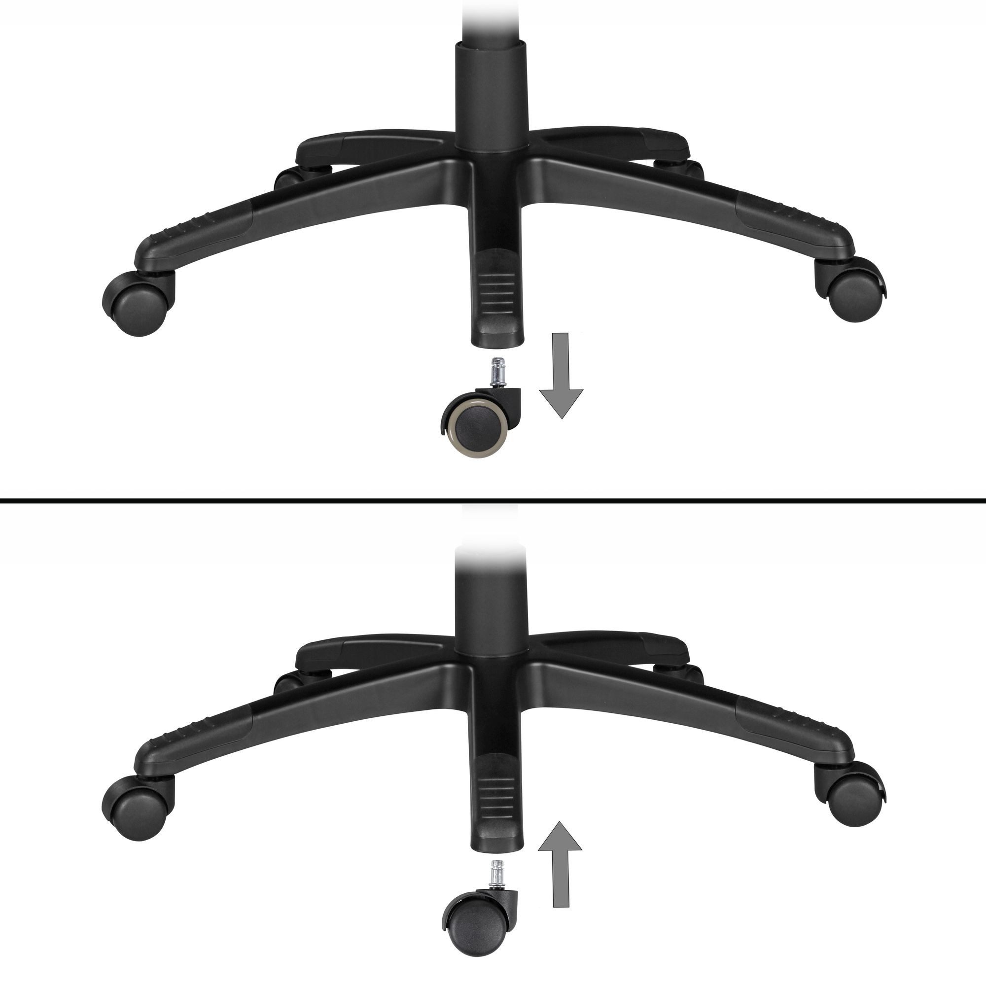freiraum Stuhlrolle SPM1.914, (5stk) Teppichrollen, 100% Polyurethan - 5x5cm (HxD)