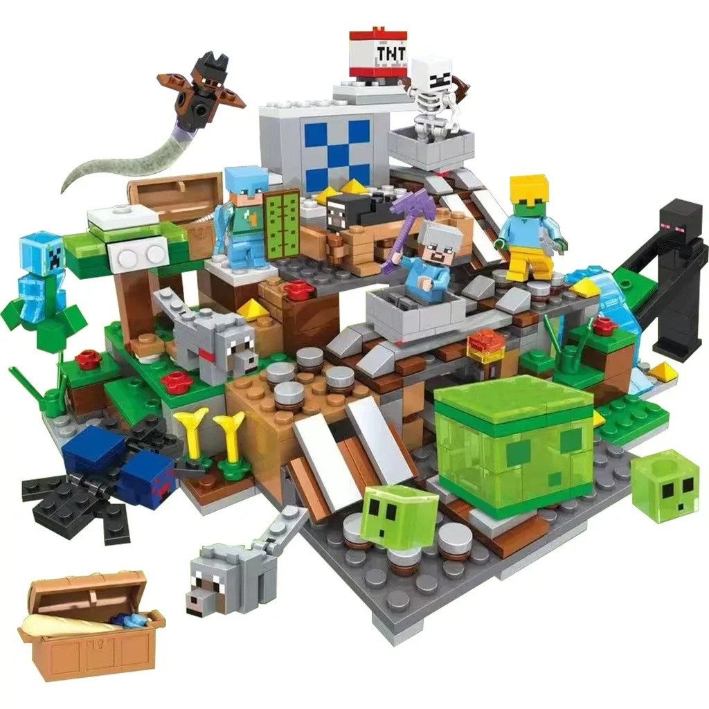 Athlix Klemmbausteine Set kompatibel mit Lego für Minecraft Fans Baustein S günstig online kaufen