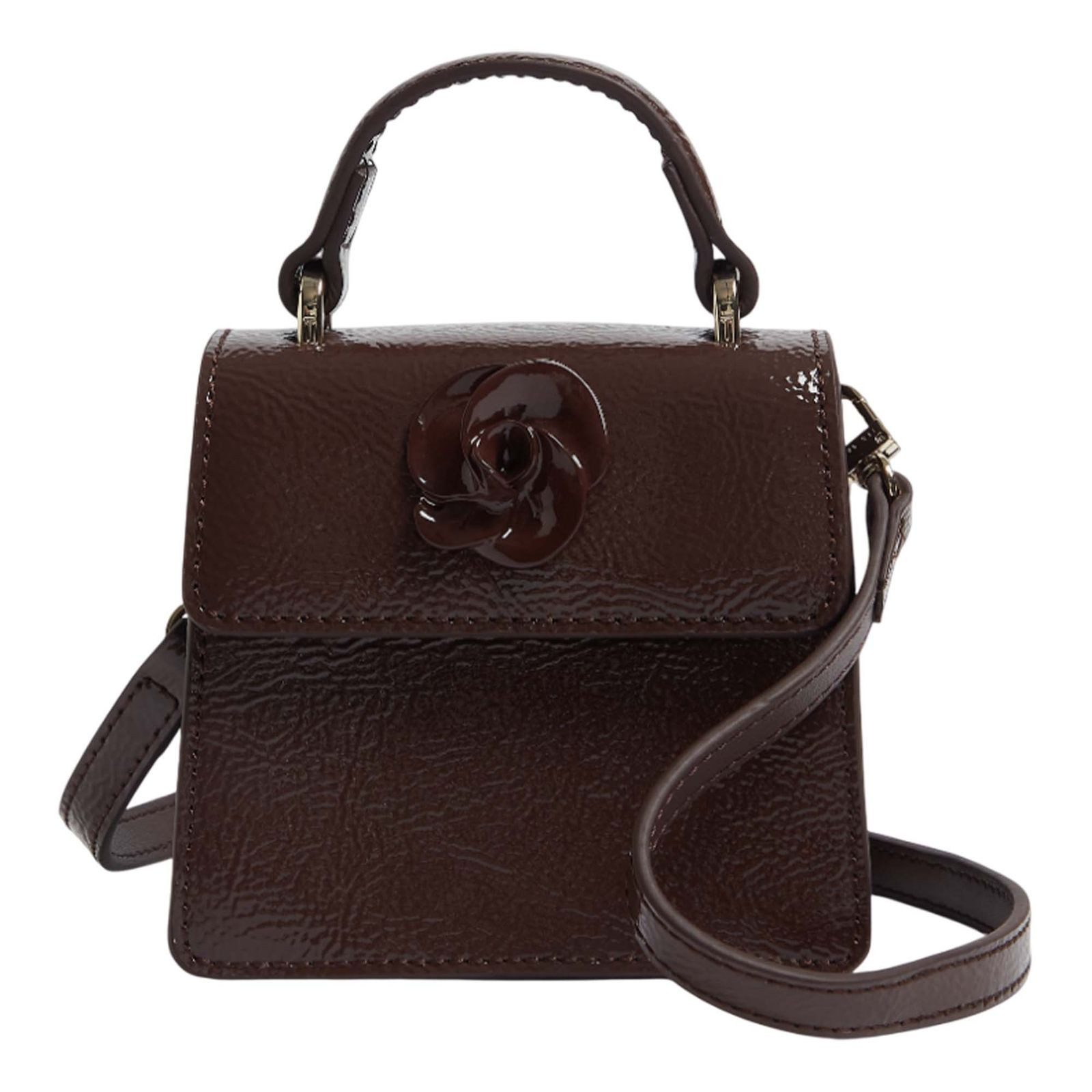 Handtasche Rouset Rose Detail Mini Leather Bag