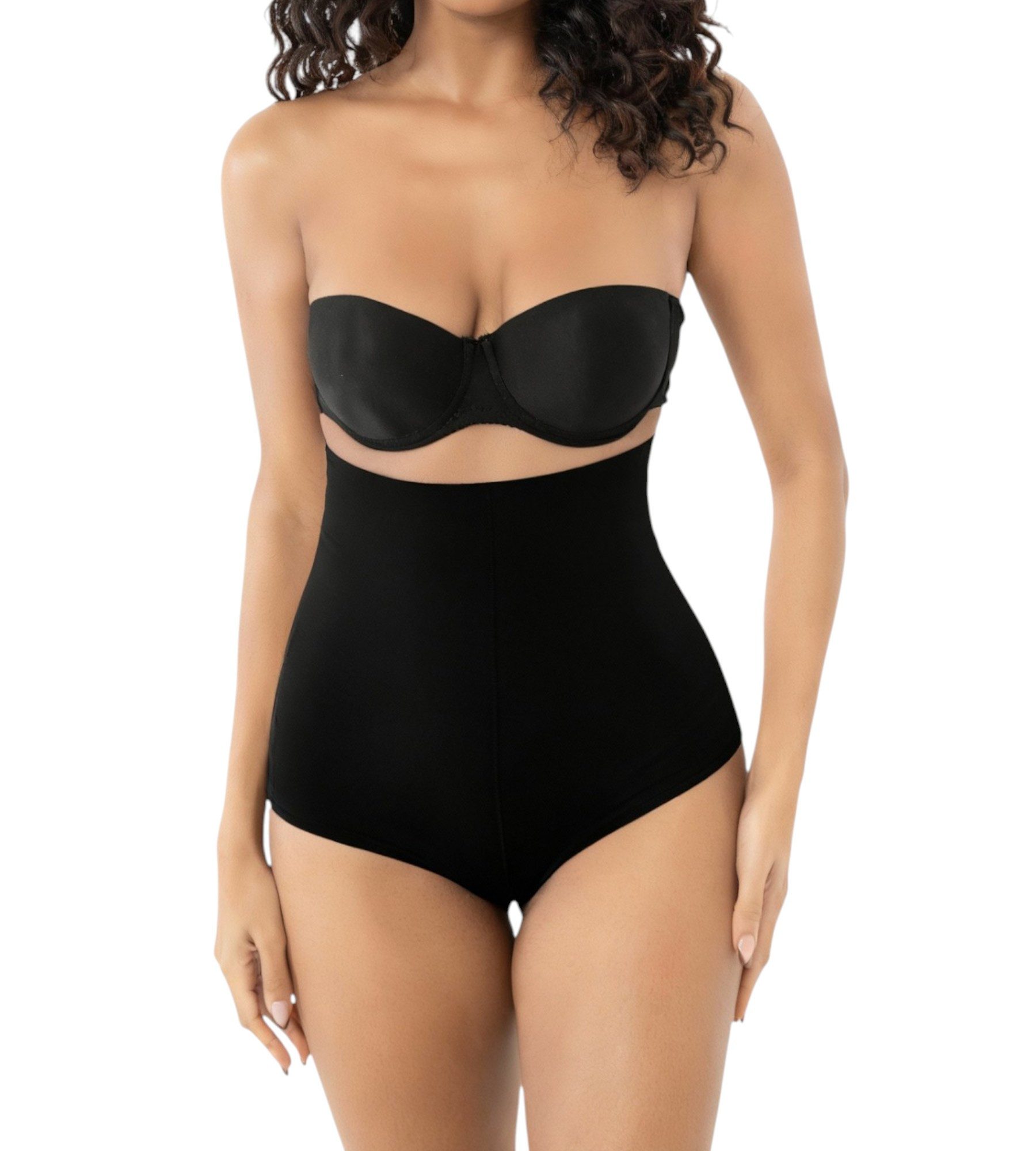 Formangel Miederslip mit String-Rückteil – nahtloser Taillenshaper mit Silikon - Corsage (1-St) Stringform mit Shapingeffekt, rutschfester Silikonbund