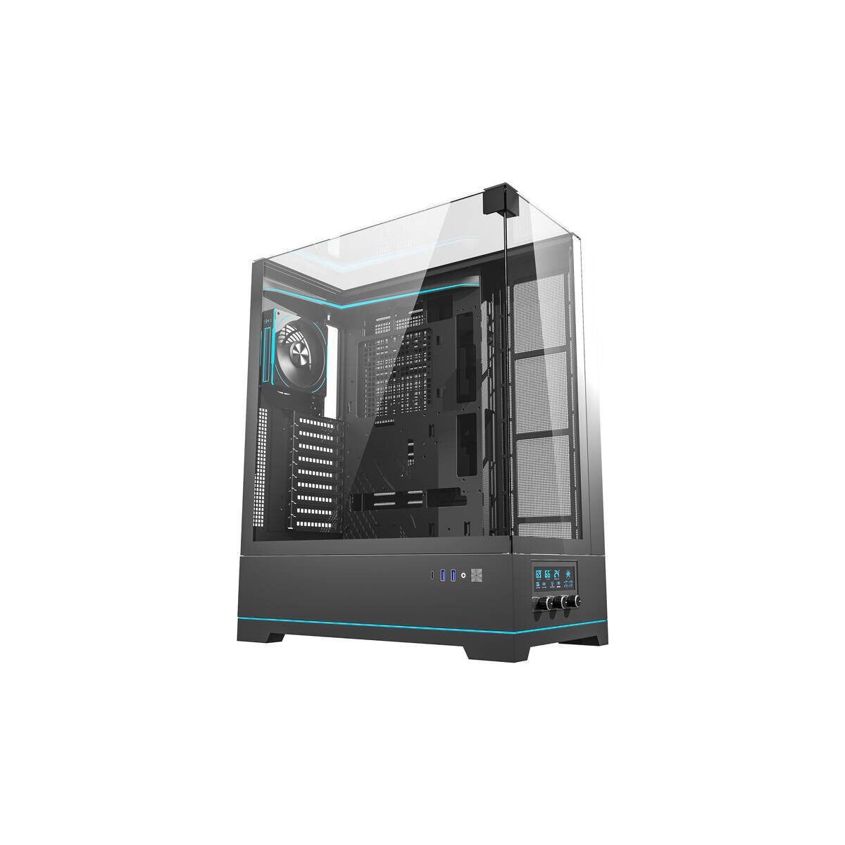 Darkflash PC-Gehäuse Darkflash DY450L PRO PC Gehäuse inkl. Lüfter