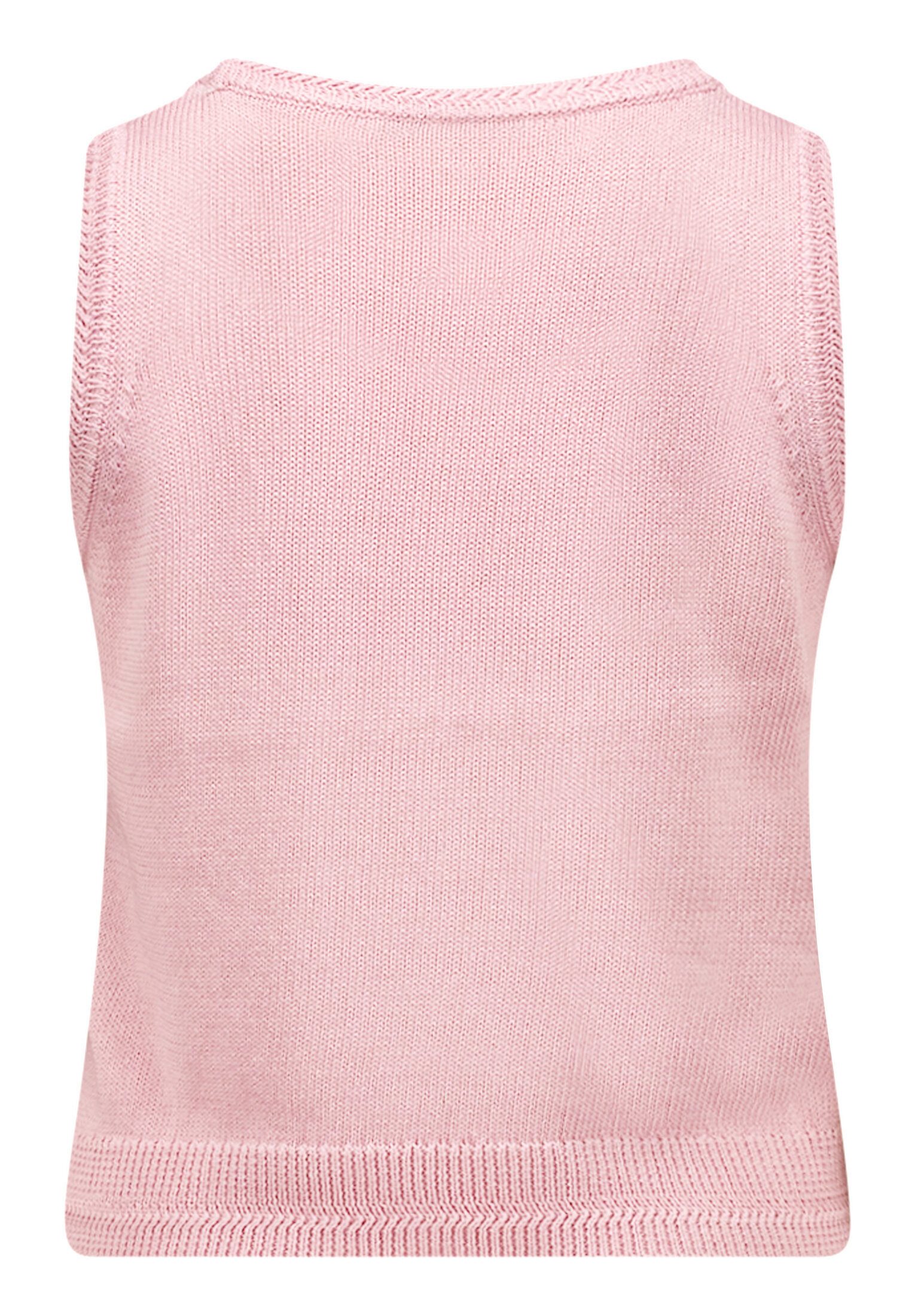 Cartoon Stricktop Damen mit Rundhalsausschnitt