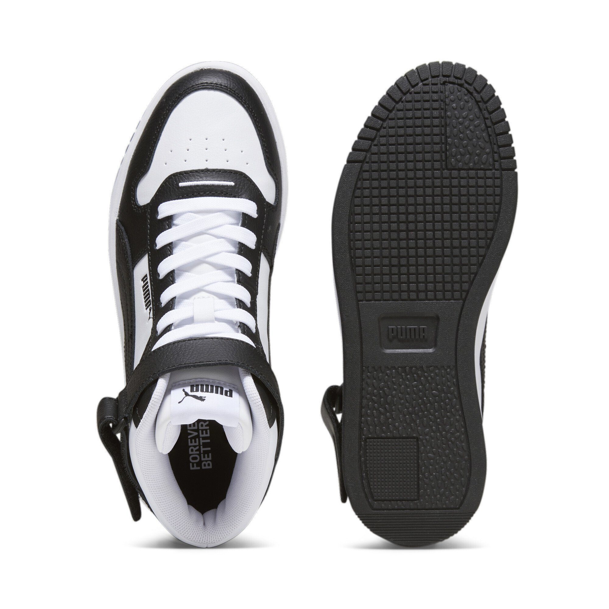 Carina Mid White Sneaker Black Sneakers Damen PUMA Street