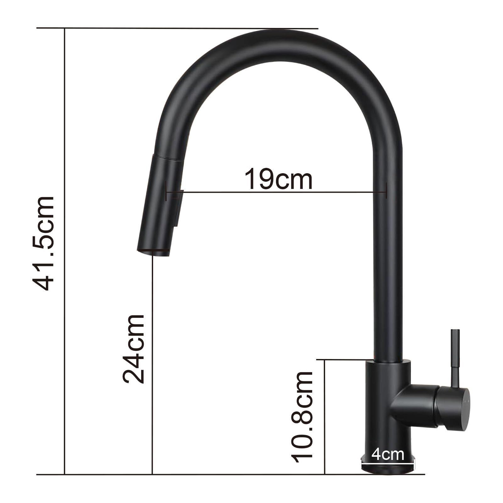 Nettlife Küchenarmatur Spültischarmatur Ausziehbar 360° Drehbar Edelstahl mit 2 Strahlarten (1-St) für Einhebelmischer Mischbatterie Wasserhahn Küche