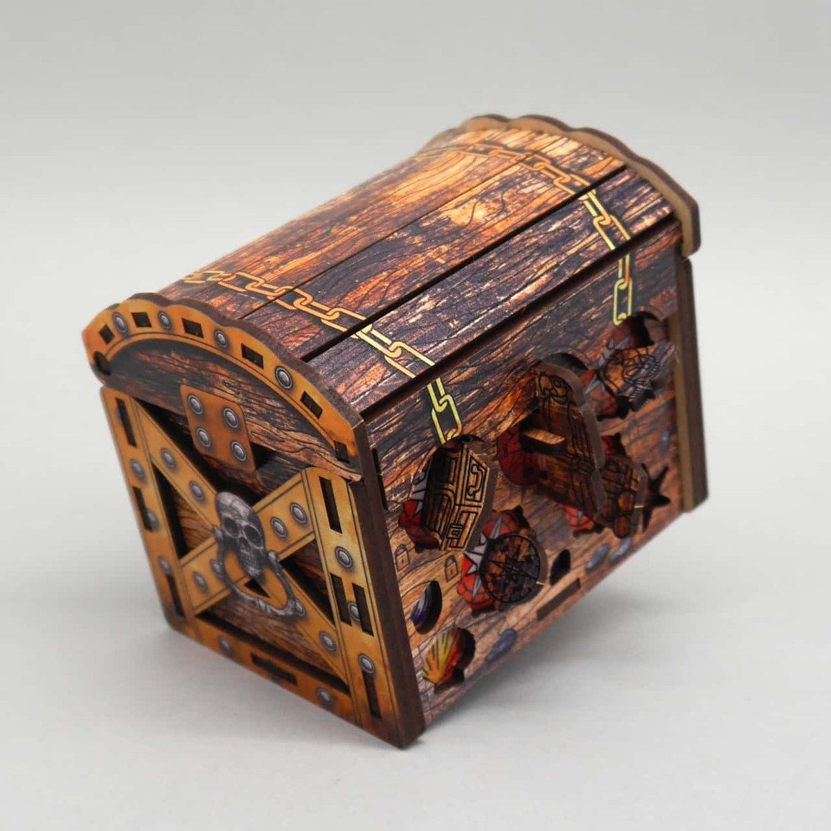 ESC, Escape Welt Spiel ART PIRATES CHEST - hübsche Trickkiste, Geschenkverpackung, Holzspiel