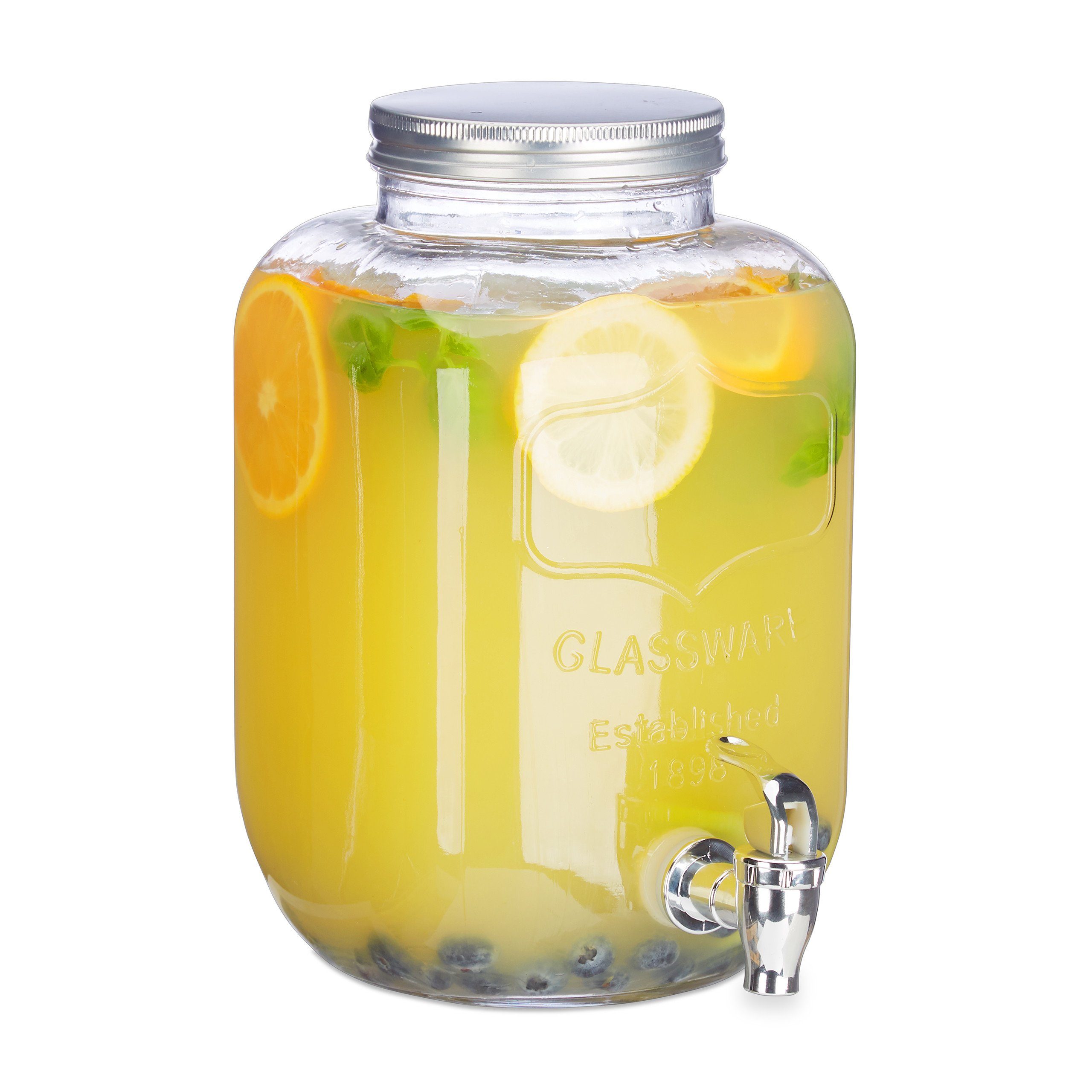 relaxdays Getränkespender 5 L
