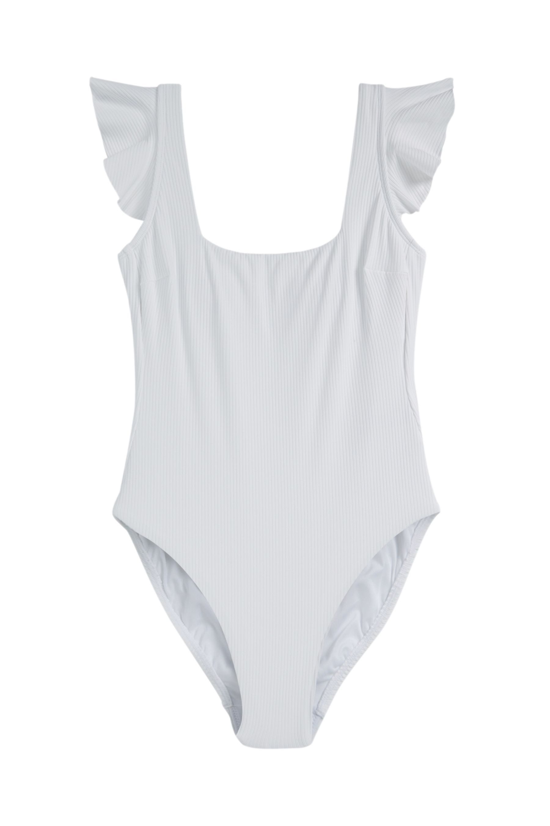 Mint Velvet Badeanzug Mint Velvet Rüschen-Badeanzug, Karree-Ausschnitt (1-St)