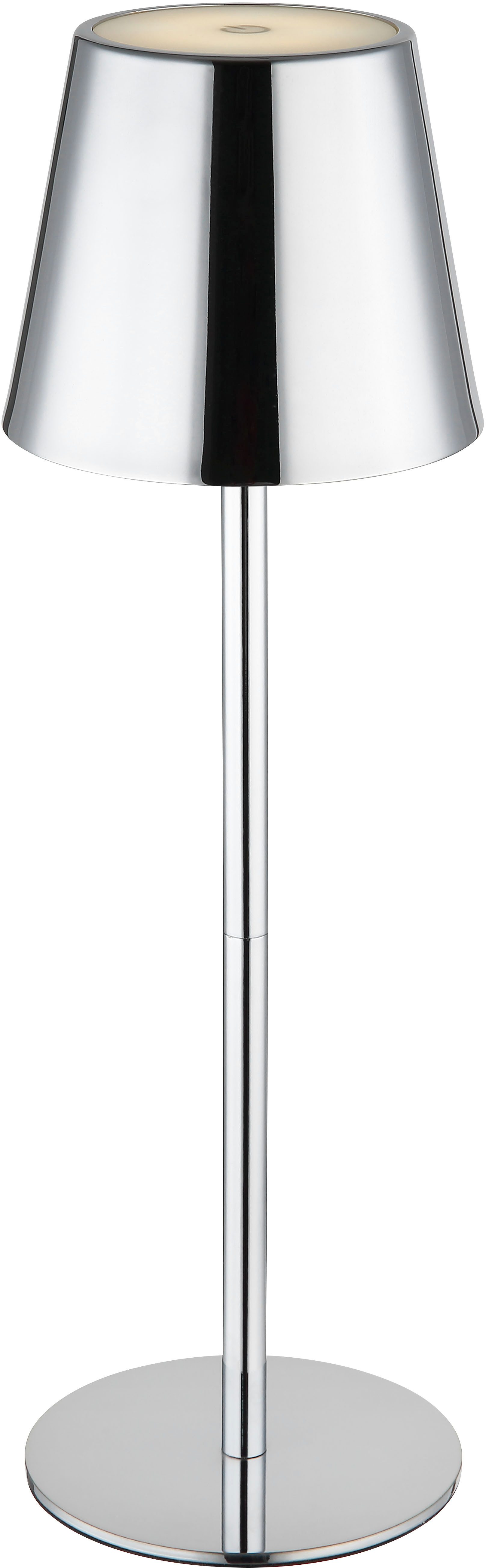 OTTO home LED Tischleuchte Alennia Akkuleuchte inkl. Flaschenaufsatz, Memoryfunktion, LED fest integriert, warmweiß - kaltweiß, stufenloser Touchdimmer, Farben  – Bild 4 von 5