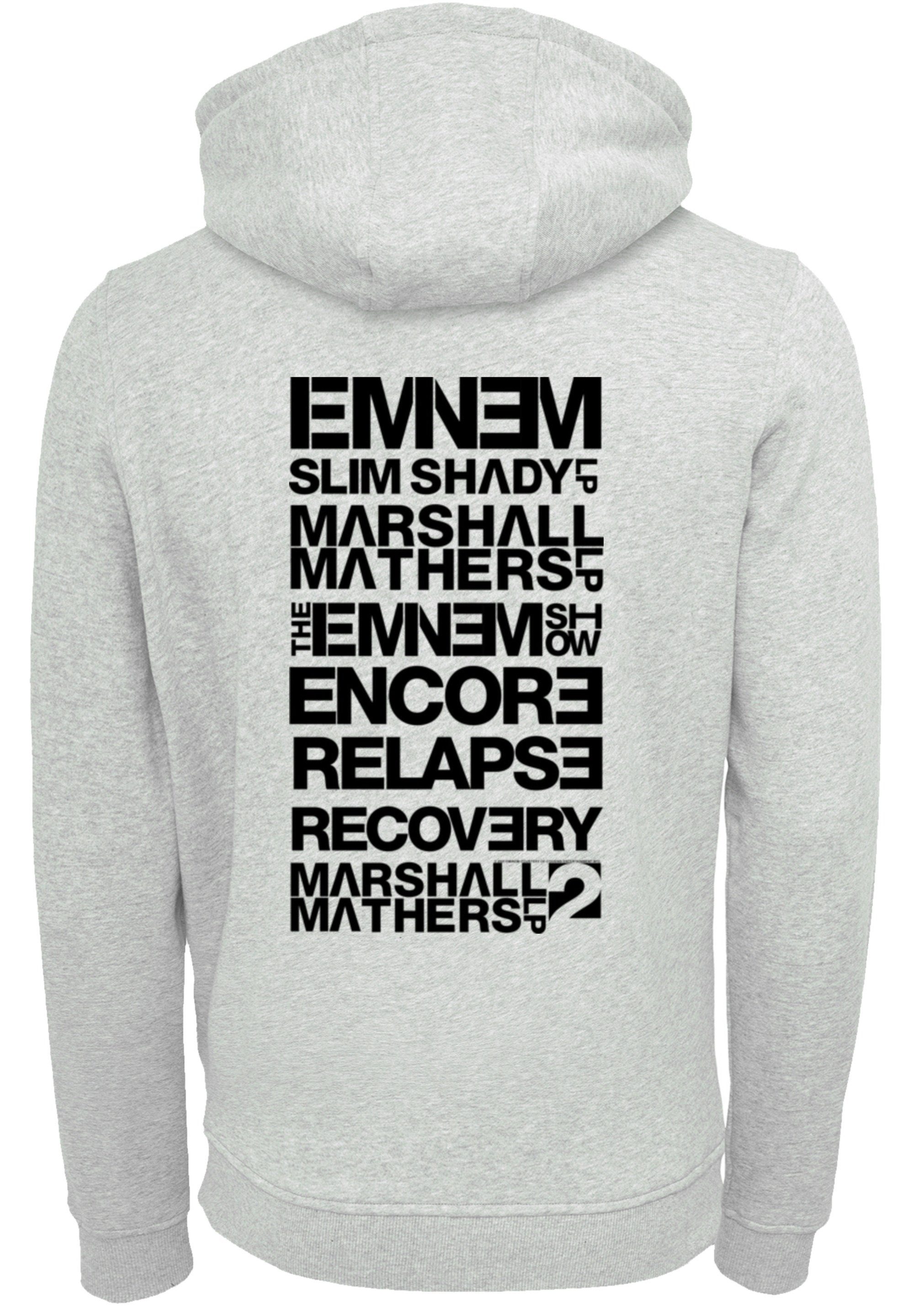 Title Hoodie Eminem Off heather By Hop Hip Qualität, F4NT4STIC Rap Stack grey Premium Music Musik, Rock