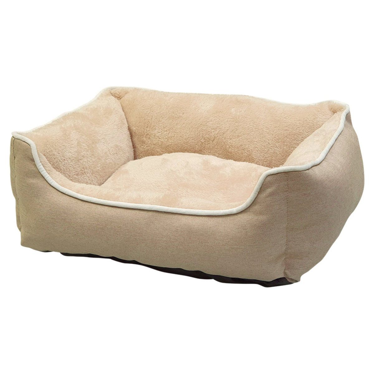 Tierbett Hundebett Classic eckig Arno beige