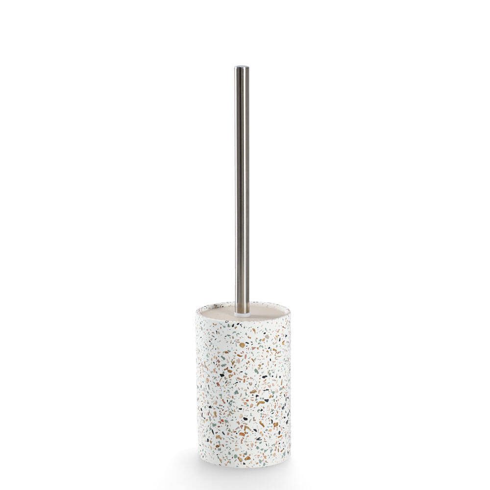 Zeller Present WC-Reinigungsbürste WC-Bürste mit Behälter aus Zement TERRAZZO, Ø 10,3 cm, Badezimmer in allen Wohnstilen, (WC-Bürste)
